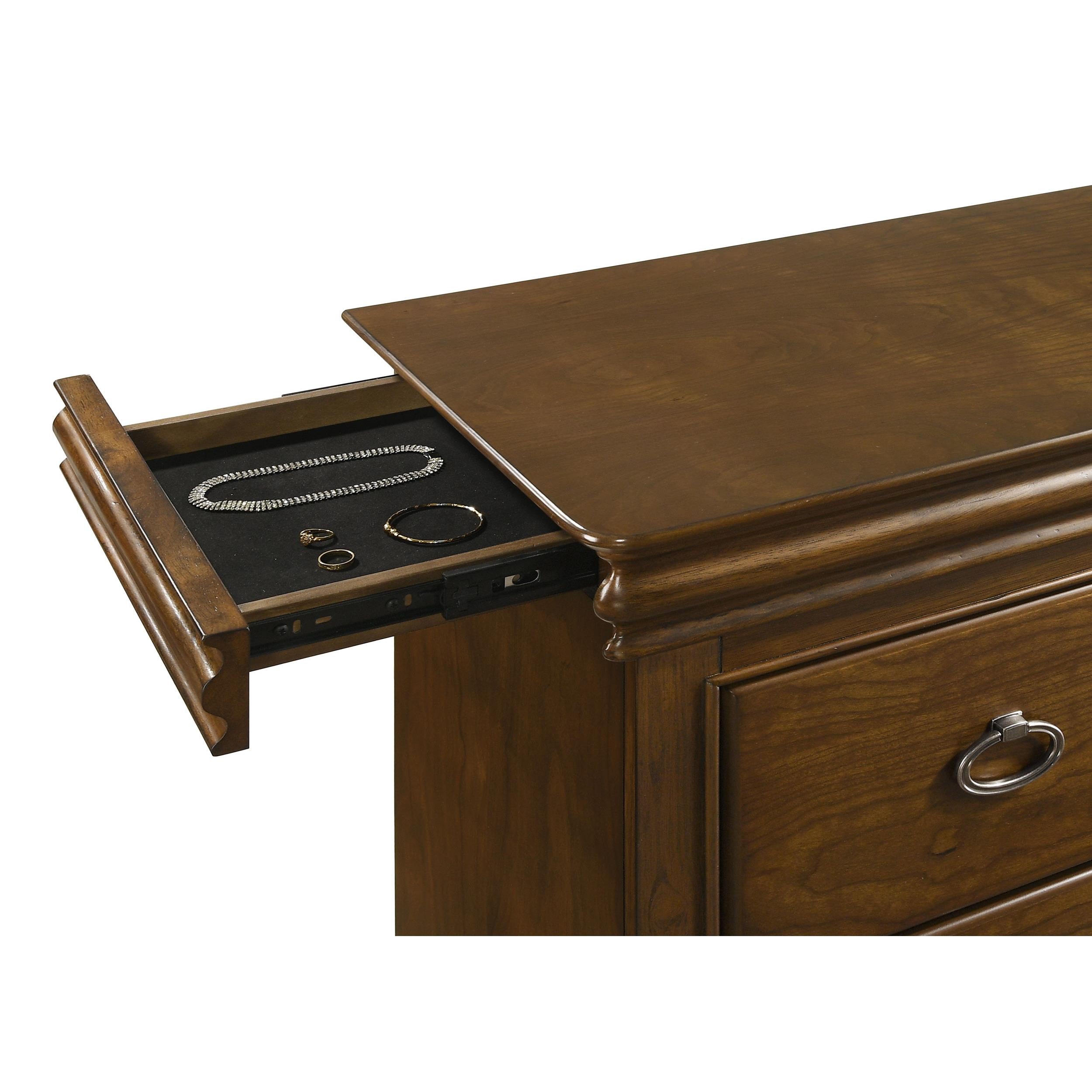  Coaster Furniture Garland 205303M 9-drawer Bedroom Dresser with Mirror - Brown Cherry IMAGE 3