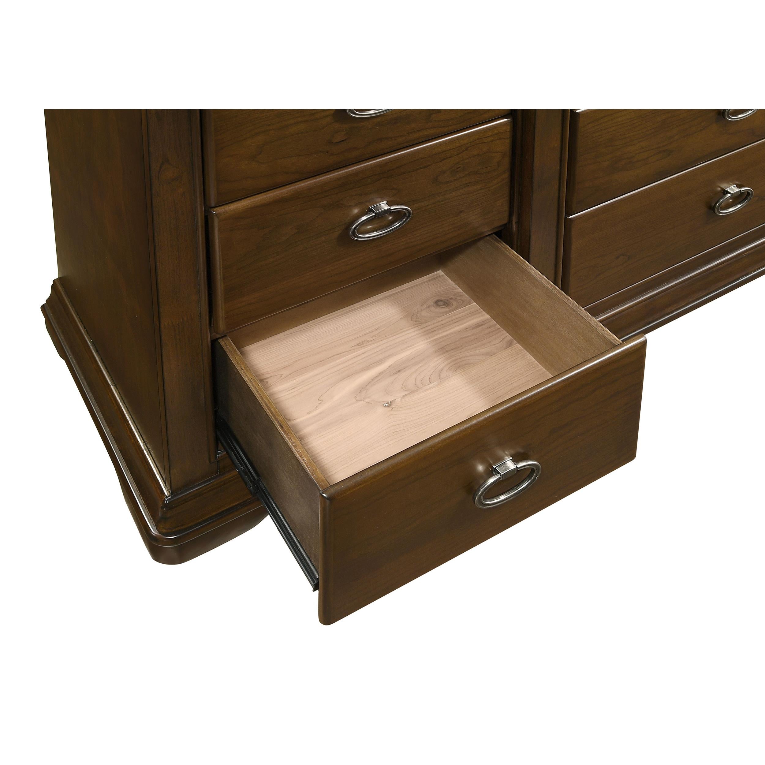  Coaster Furniture Garland 205303M 9-drawer Bedroom Dresser with Mirror - Brown Cherry IMAGE 6