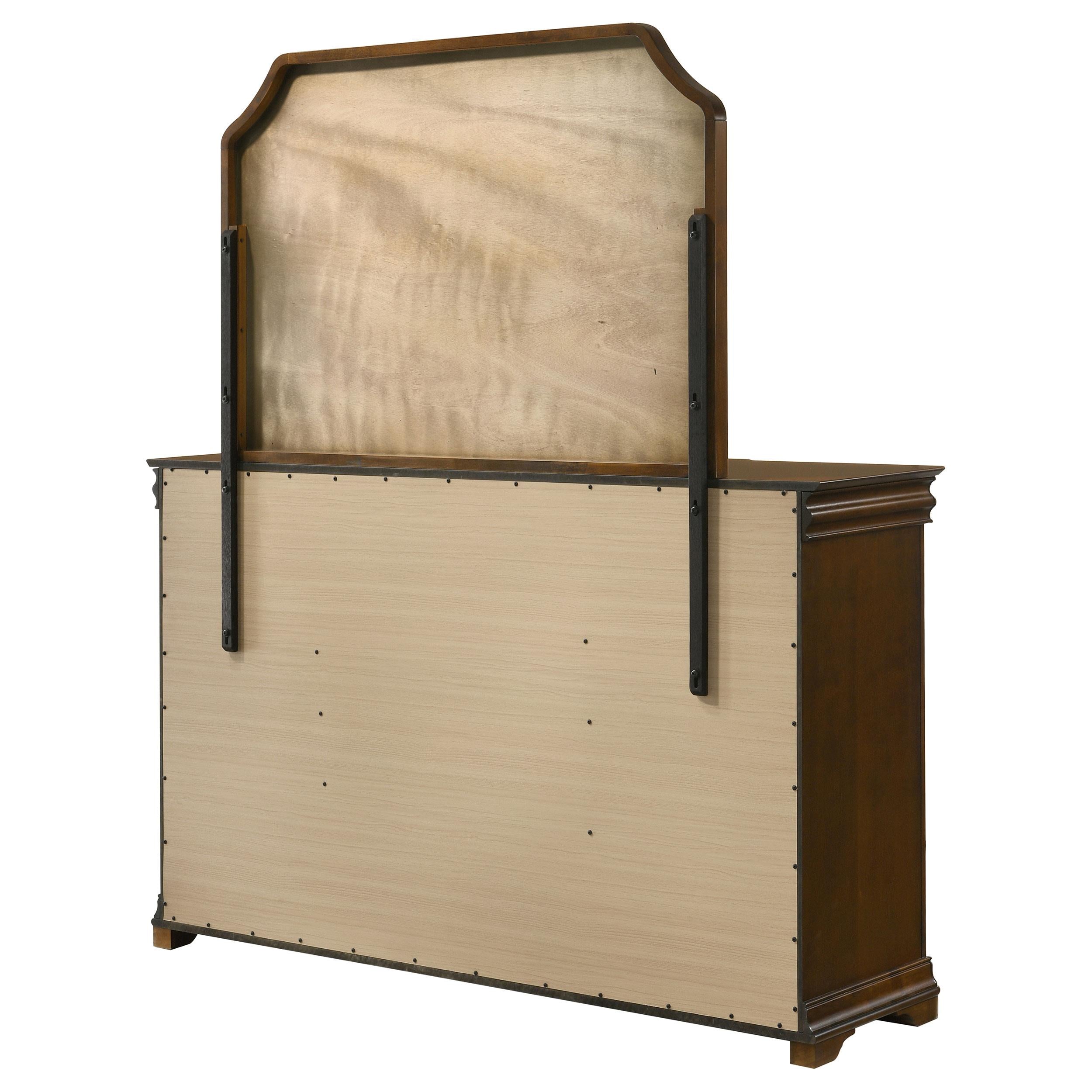  Coaster Furniture Garland 205303M 9-drawer Bedroom Dresser with Mirror - Brown Cherry IMAGE 8