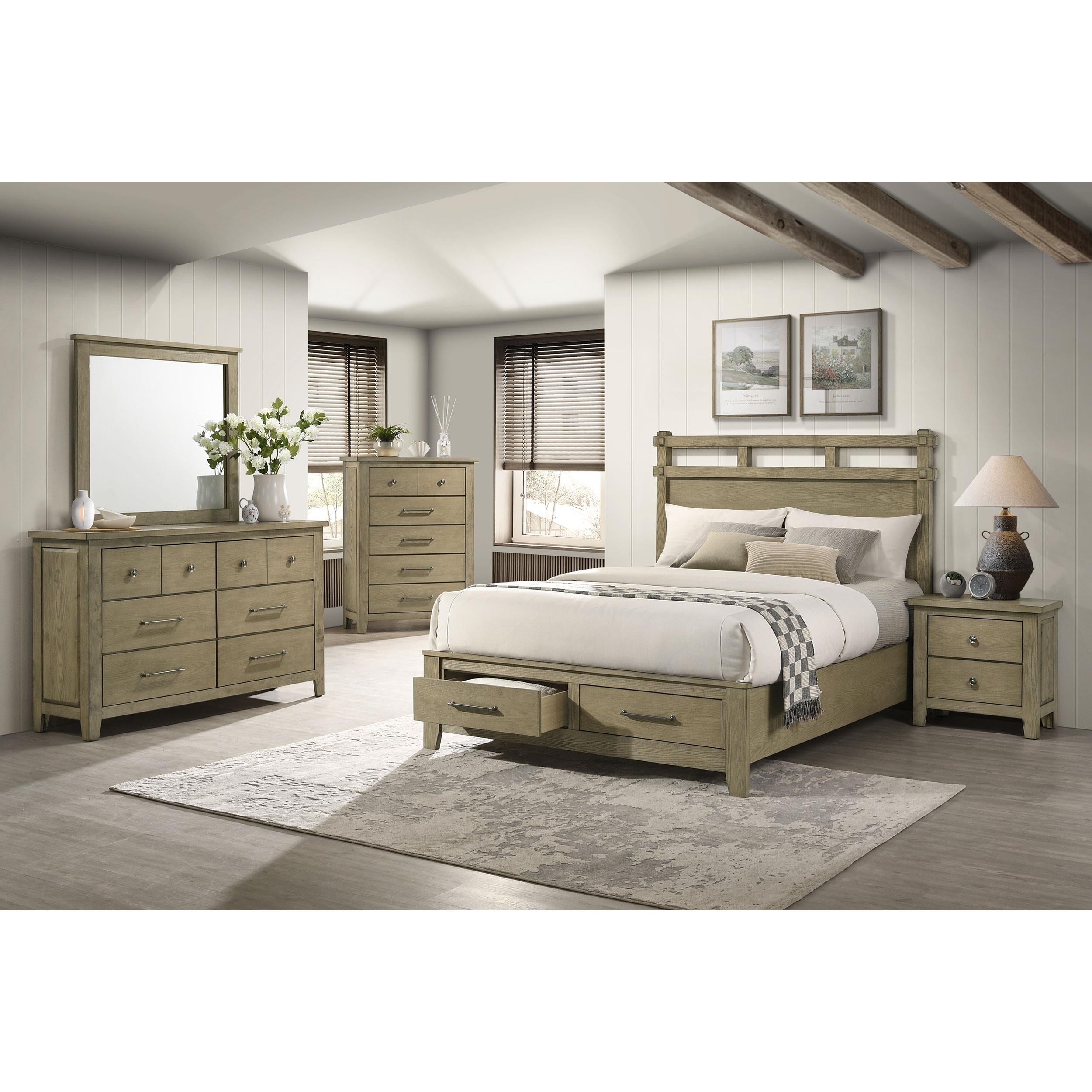  Coaster Furniture Hazlewood 207530KE 59-inch Eastern King Storage Bed - Vineyard Oak IMAGE 8