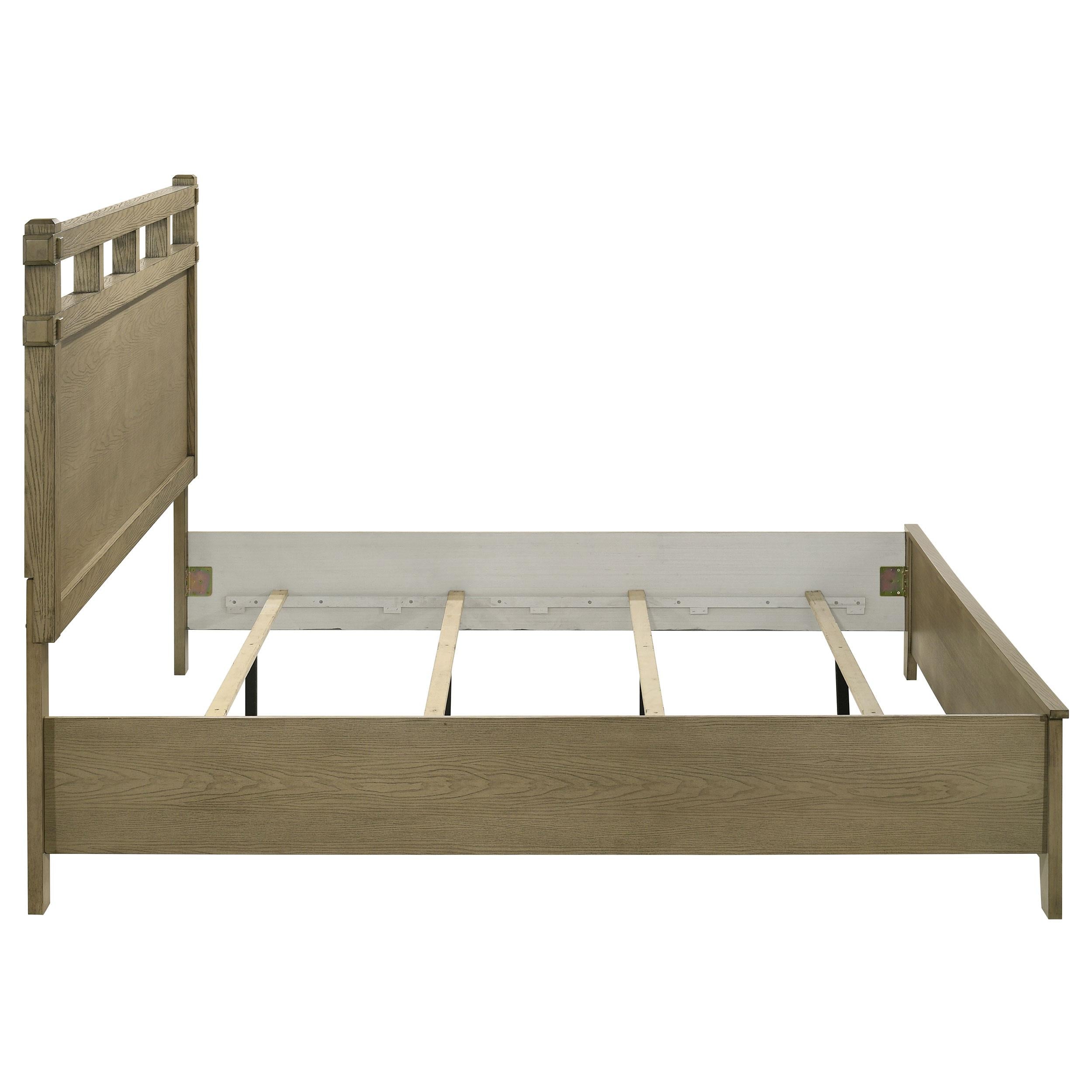  Coaster Furniture Hazlewood 207531KE 61-inch Eastern King Panel Bed - Vineyard Oak IMAGE 6
