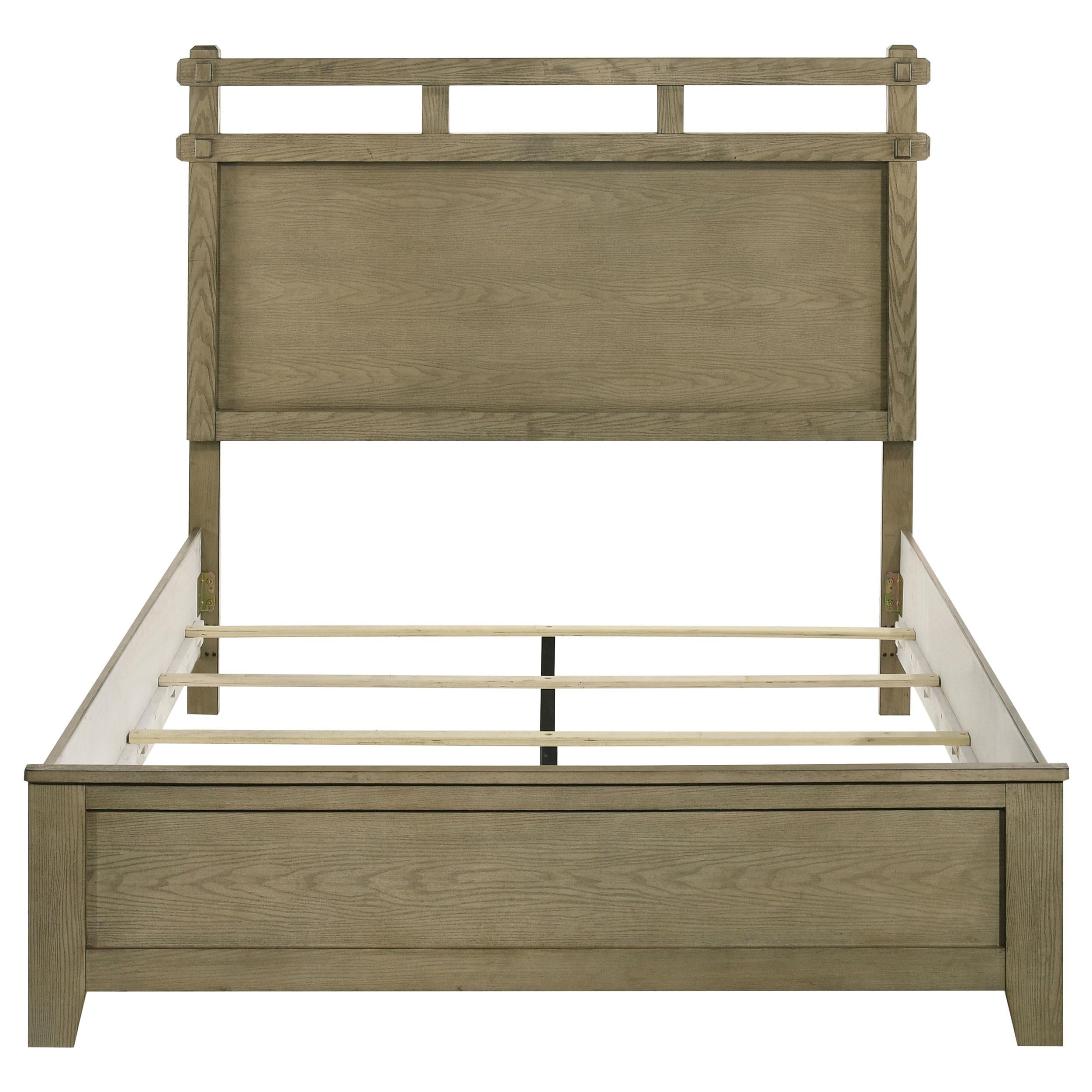  Coaster Furniture Hazlewood 207531Q 61-inch Queen Panel Bed - Vineyard Oak IMAGE 2