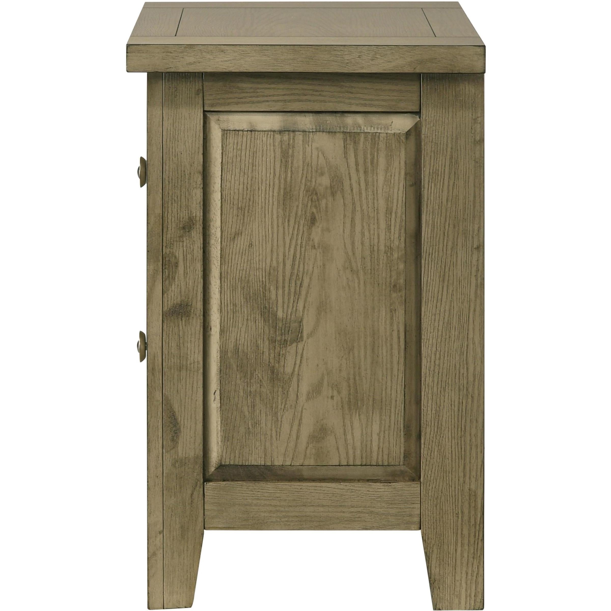  Coaster Furniture Hazlewood 207532 2-drawer Nightstand Bedside Table - Vineyard Oak IMAGE 5