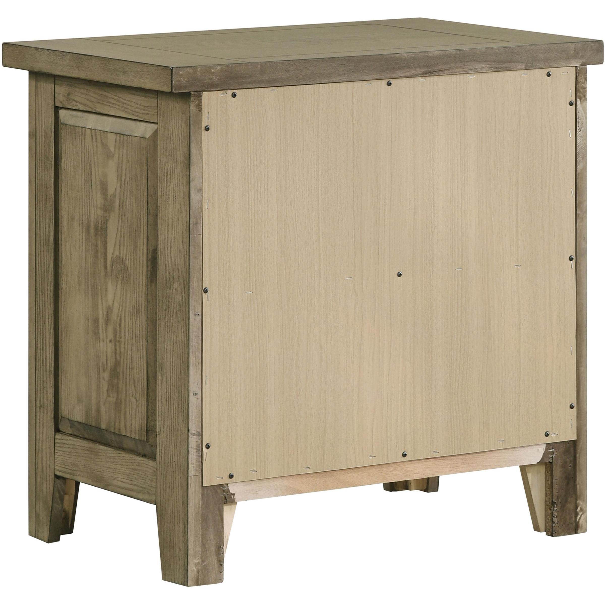  Coaster Furniture Hazlewood 207532 2-drawer Nightstand Bedside Table - Vineyard Oak IMAGE 6