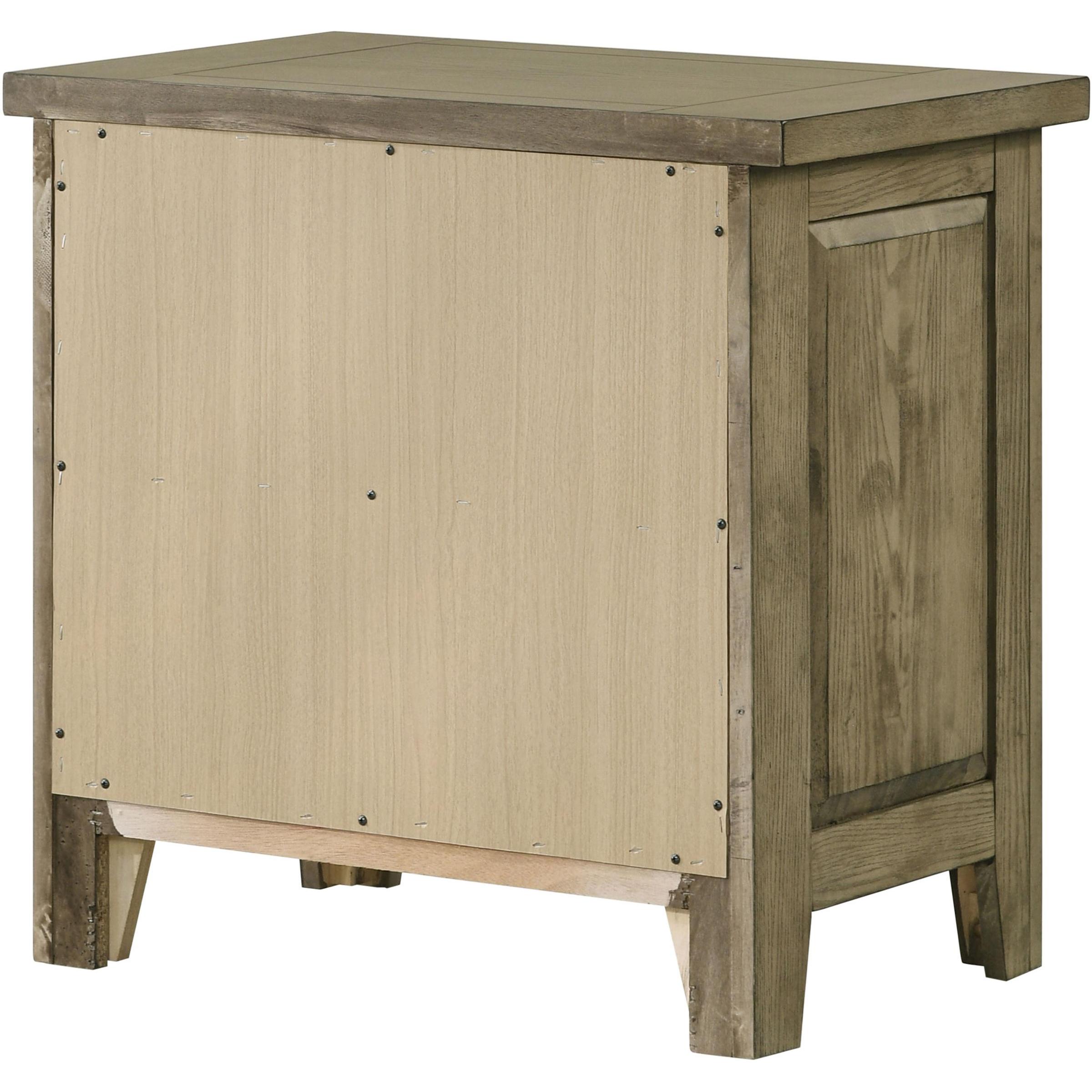 Coaster Furniture Hazlewood 207532 2-drawer Nightstand Bedside Table - Vineyard Oak IMAGE 8