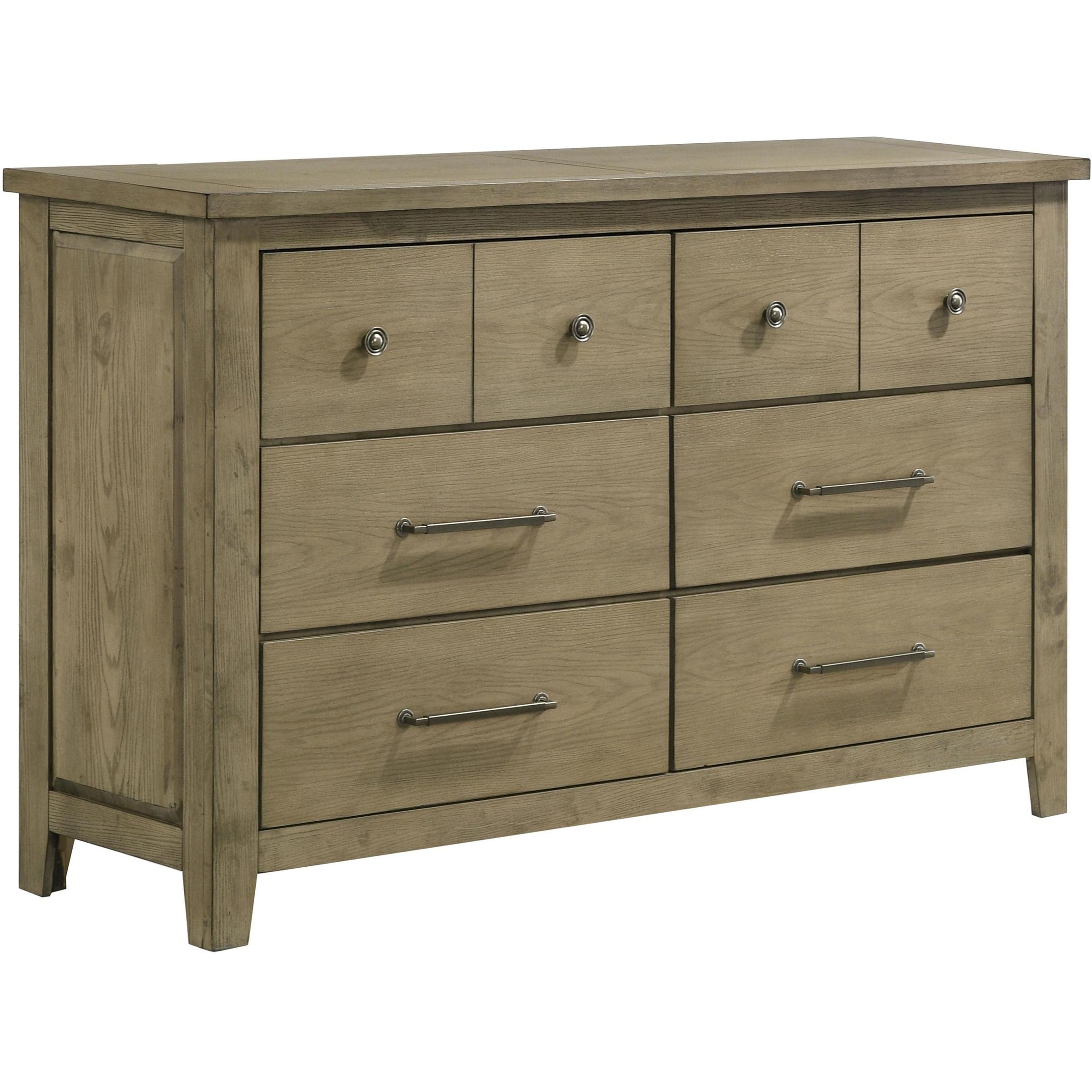  Coaster Furniture Hazlewood 207533 6-drawer Bedroom Dresser Cabinet - Vineyard Oak IMAGE 1