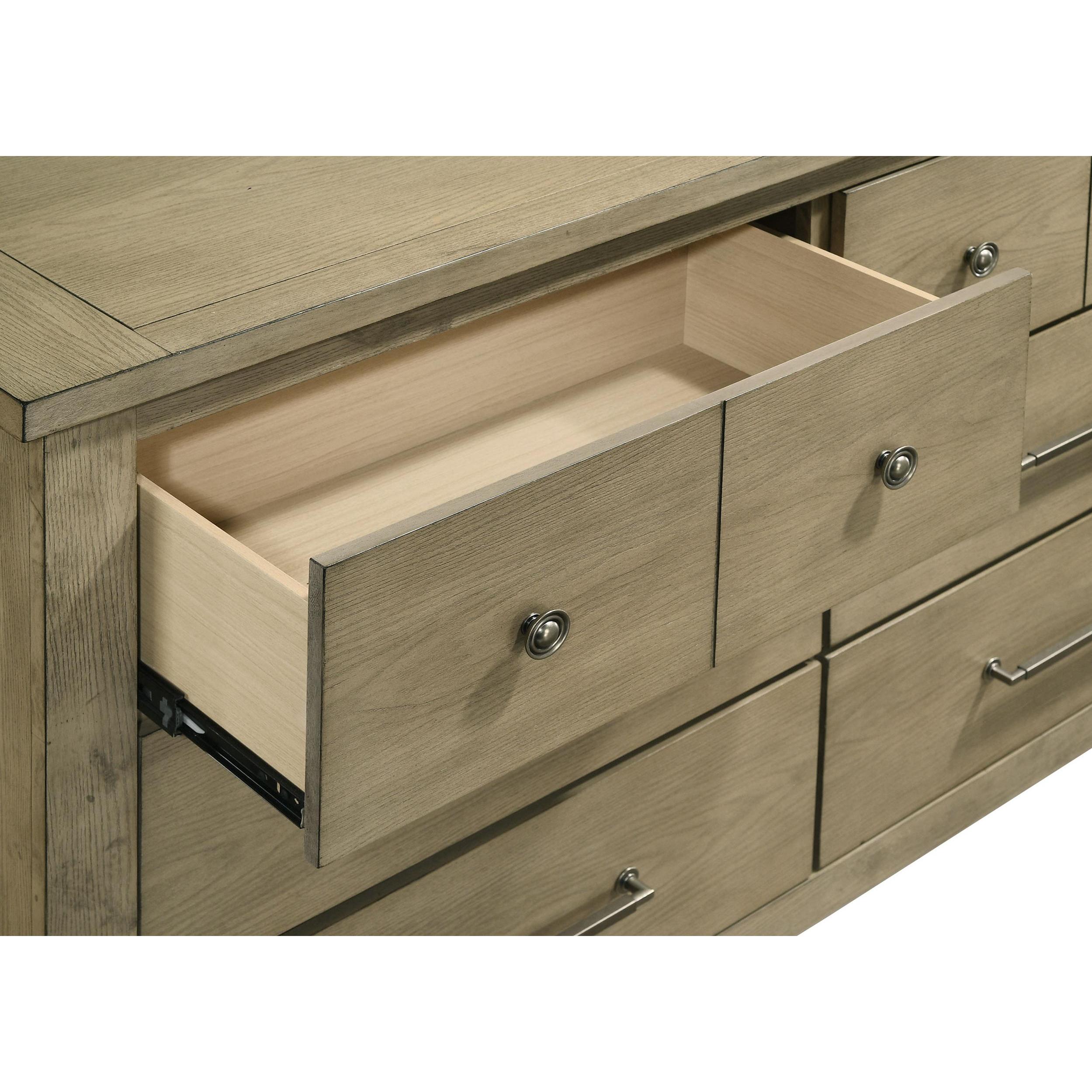  Coaster Furniture Hazlewood 207533 6-drawer Bedroom Dresser Cabinet - Vineyard Oak IMAGE 10