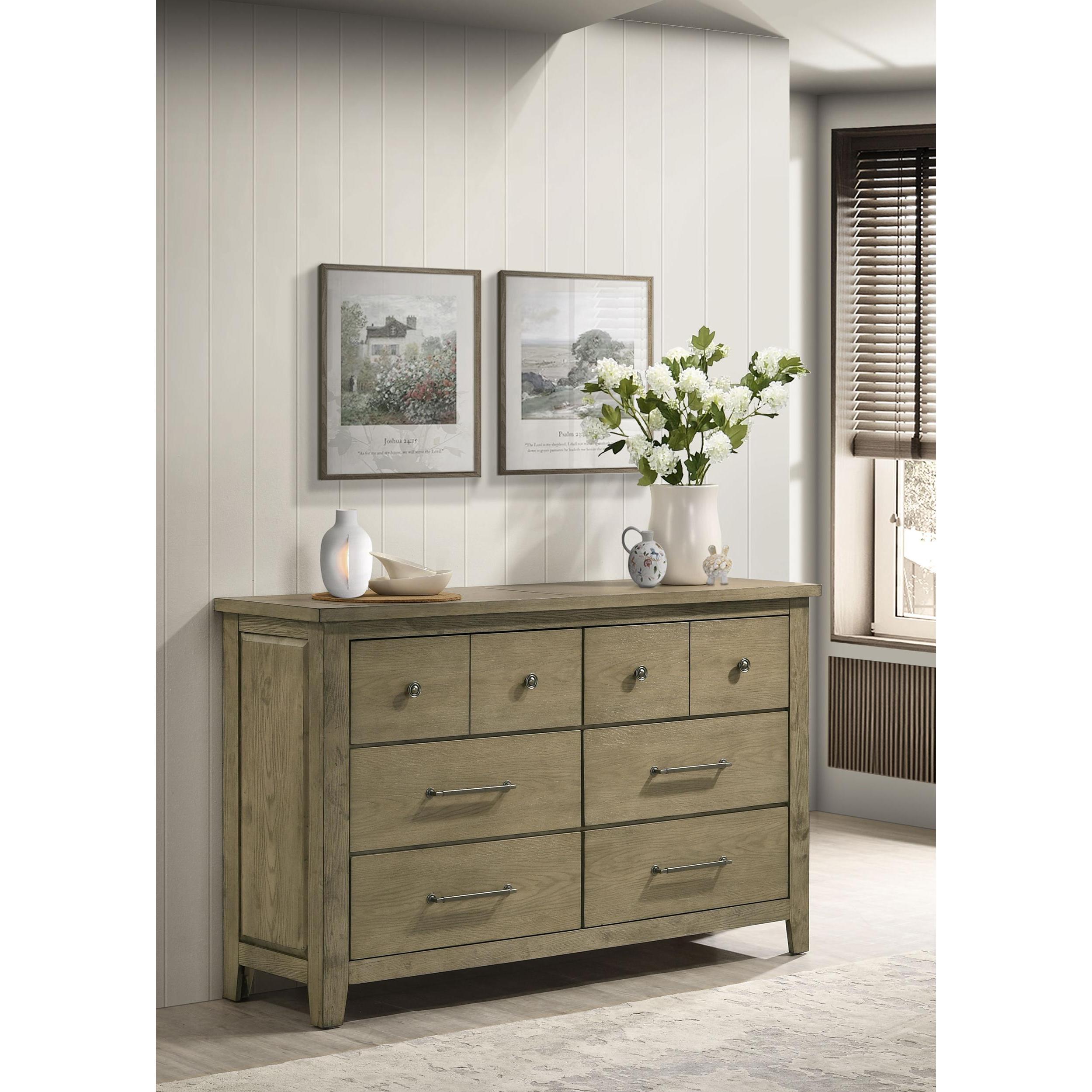  Coaster Furniture Hazlewood 207533 6-drawer Bedroom Dresser Cabinet - Vineyard Oak IMAGE 2