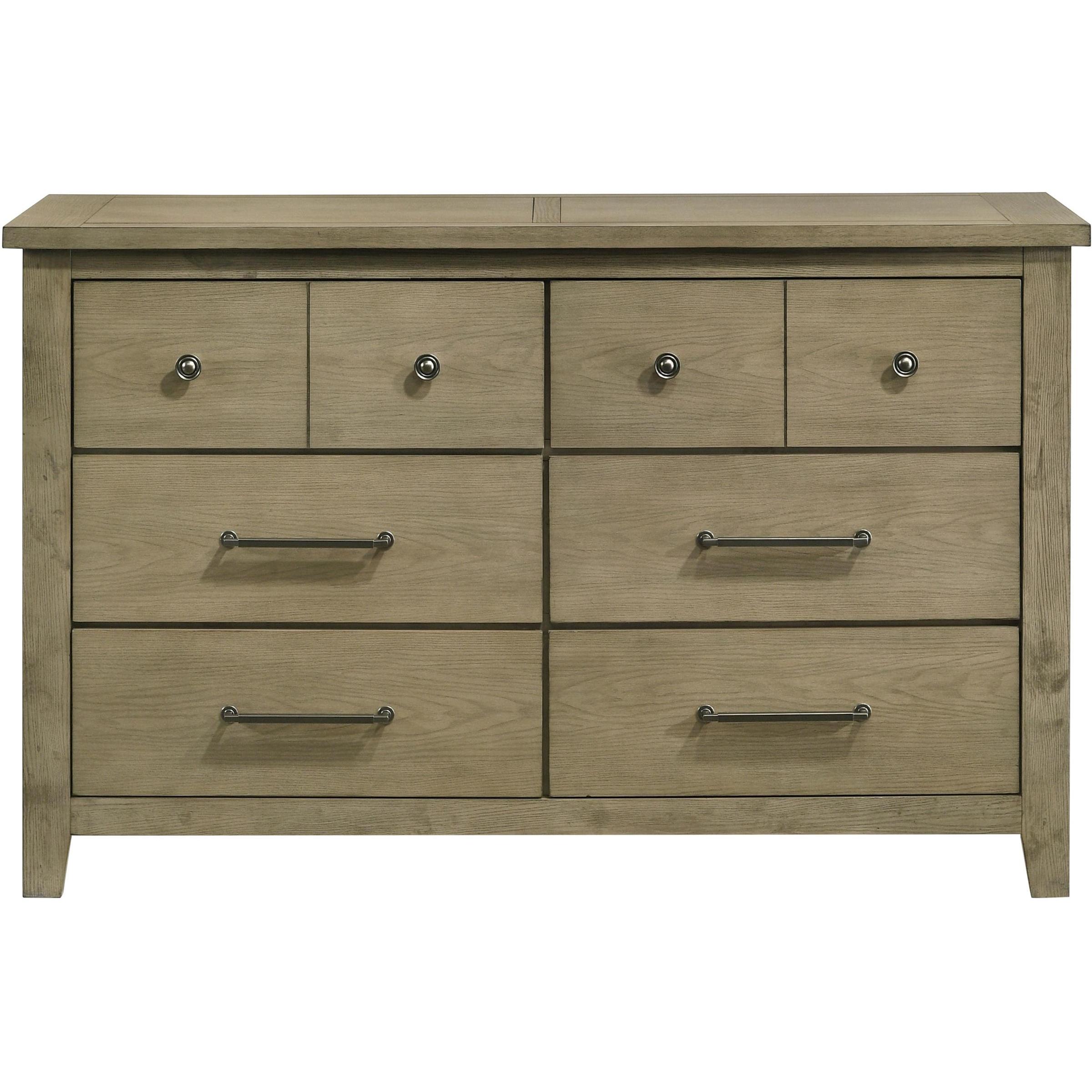  Coaster Furniture Hazlewood 207533 6-drawer Bedroom Dresser Cabinet - Vineyard Oak IMAGE 3