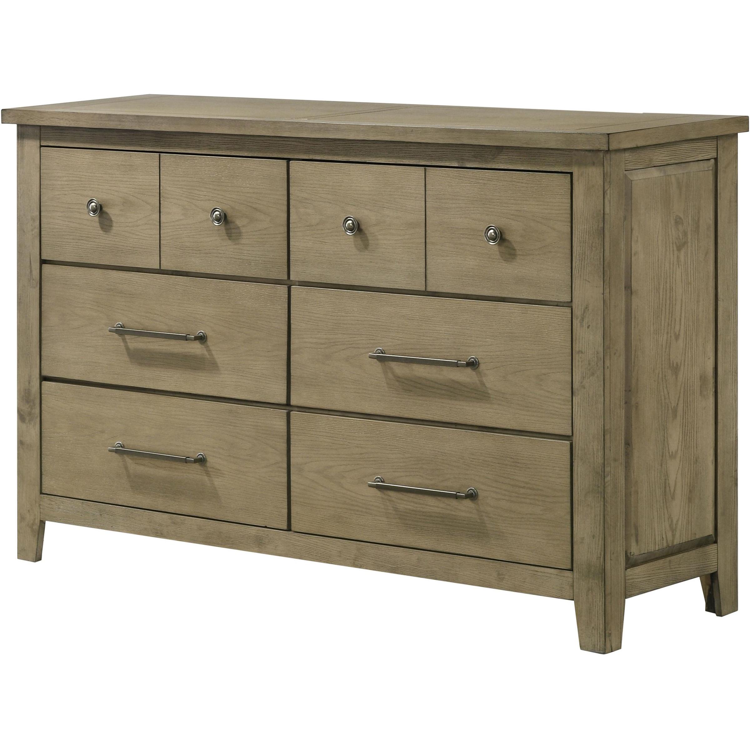  Coaster Furniture Hazlewood 207533 6-drawer Bedroom Dresser Cabinet - Vineyard Oak IMAGE 4