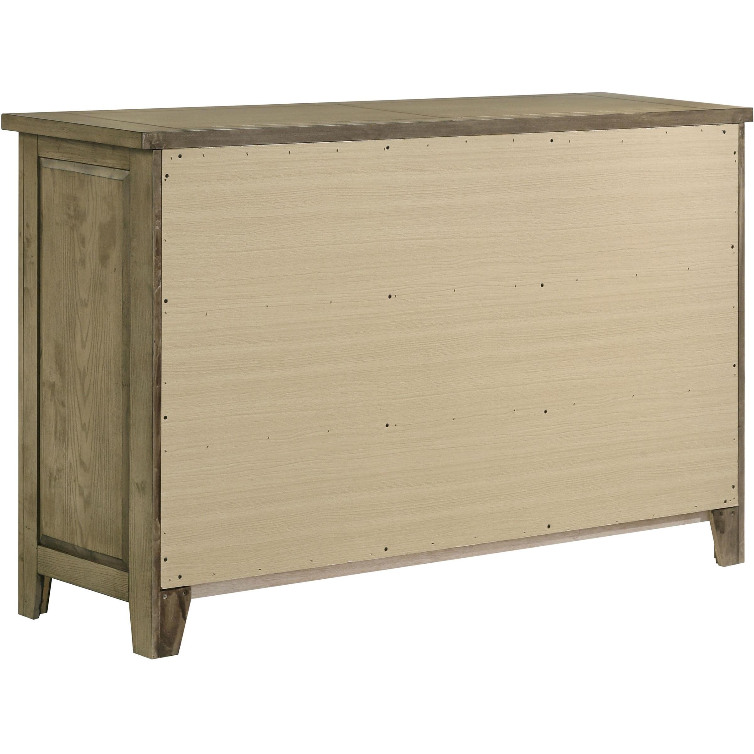  Coaster Furniture Hazlewood 207533 6-drawer Bedroom Dresser Cabinet - Vineyard Oak IMAGE 6