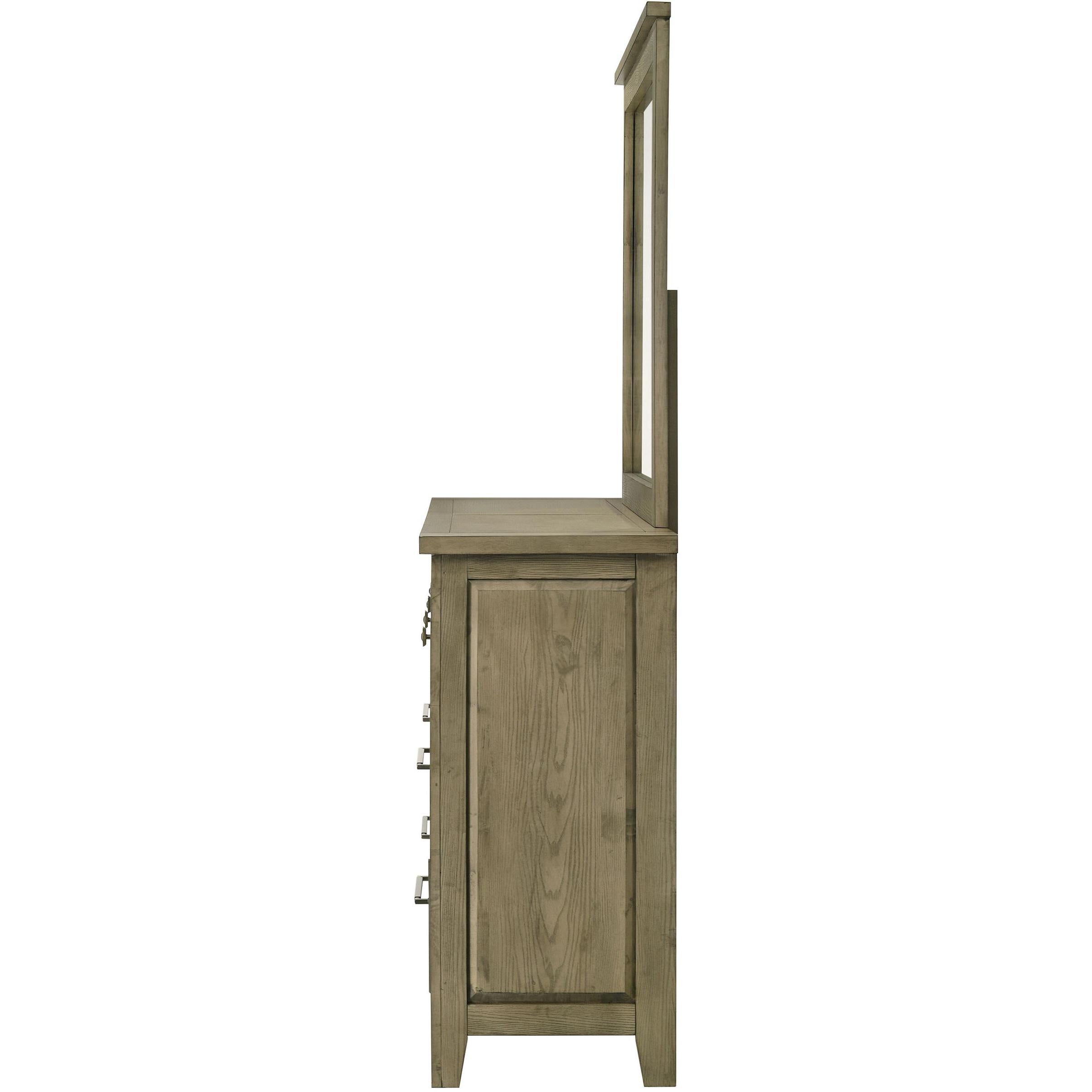  Coaster Furniture Hazlewood 207533M 6-drawer Bedroom Dresser with Mirror - Vineyard Oak IMAGE 5