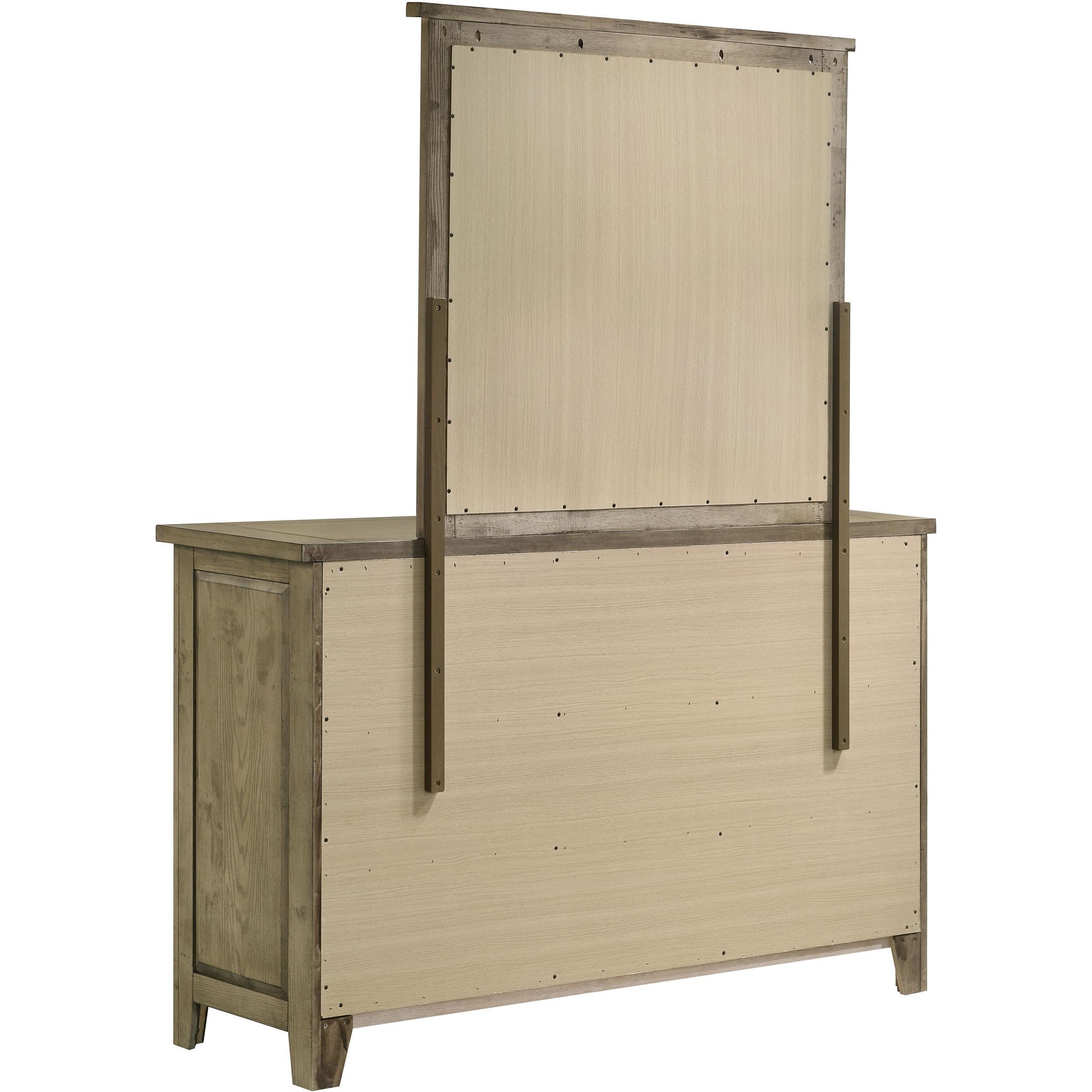  Coaster Furniture Hazlewood 207533M 6-drawer Bedroom Dresser with Mirror - Vineyard Oak IMAGE 6