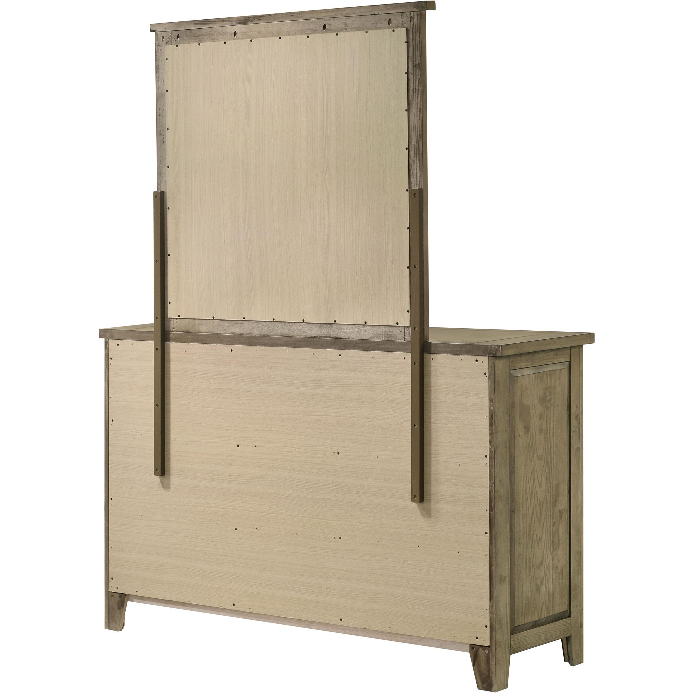  Coaster Furniture Hazlewood 207533M 6-drawer Bedroom Dresser with Mirror - Vineyard Oak IMAGE 8