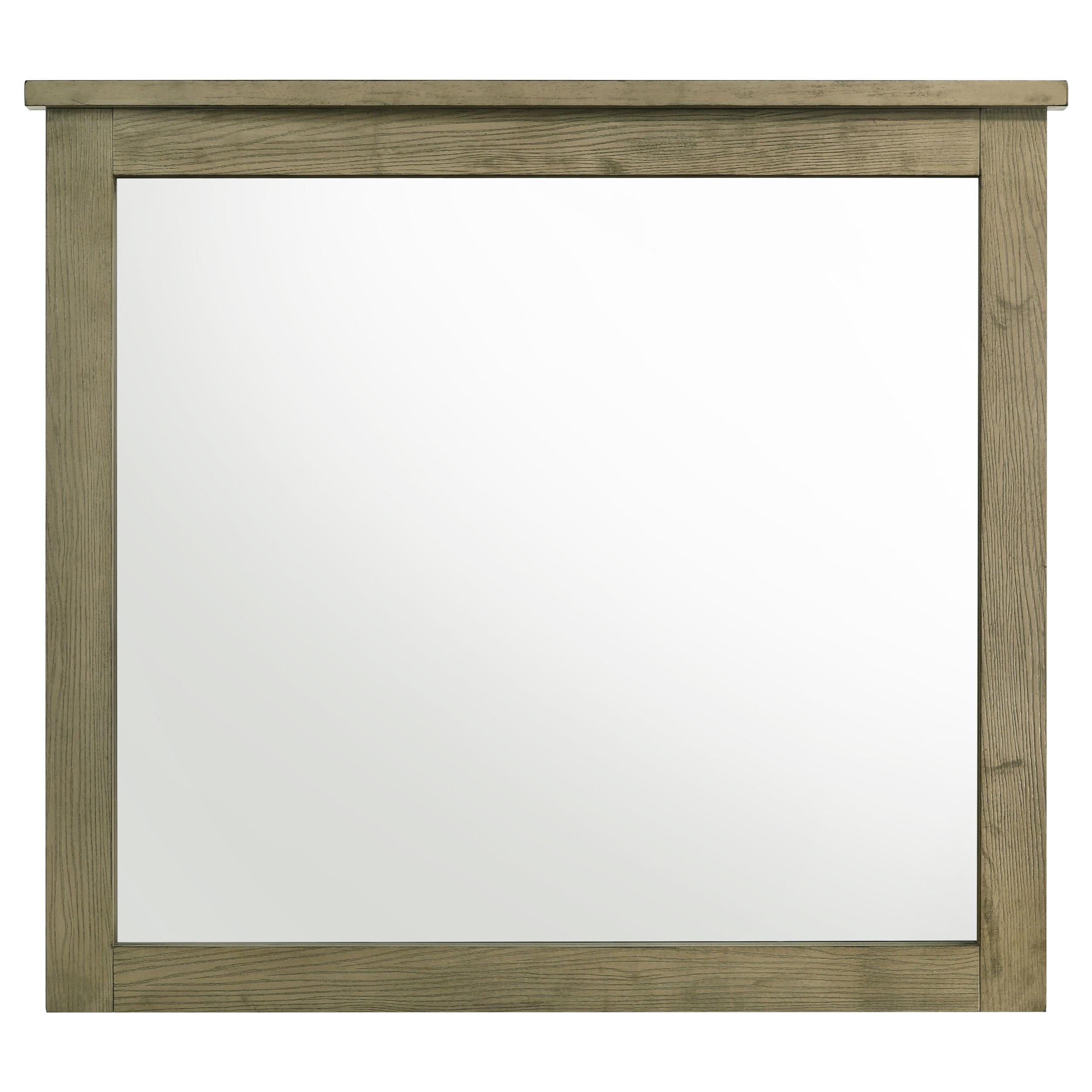  Coaster Furniture Hazlewood 207534 Dresser Mirror - Vineyard Oak IMAGE 1