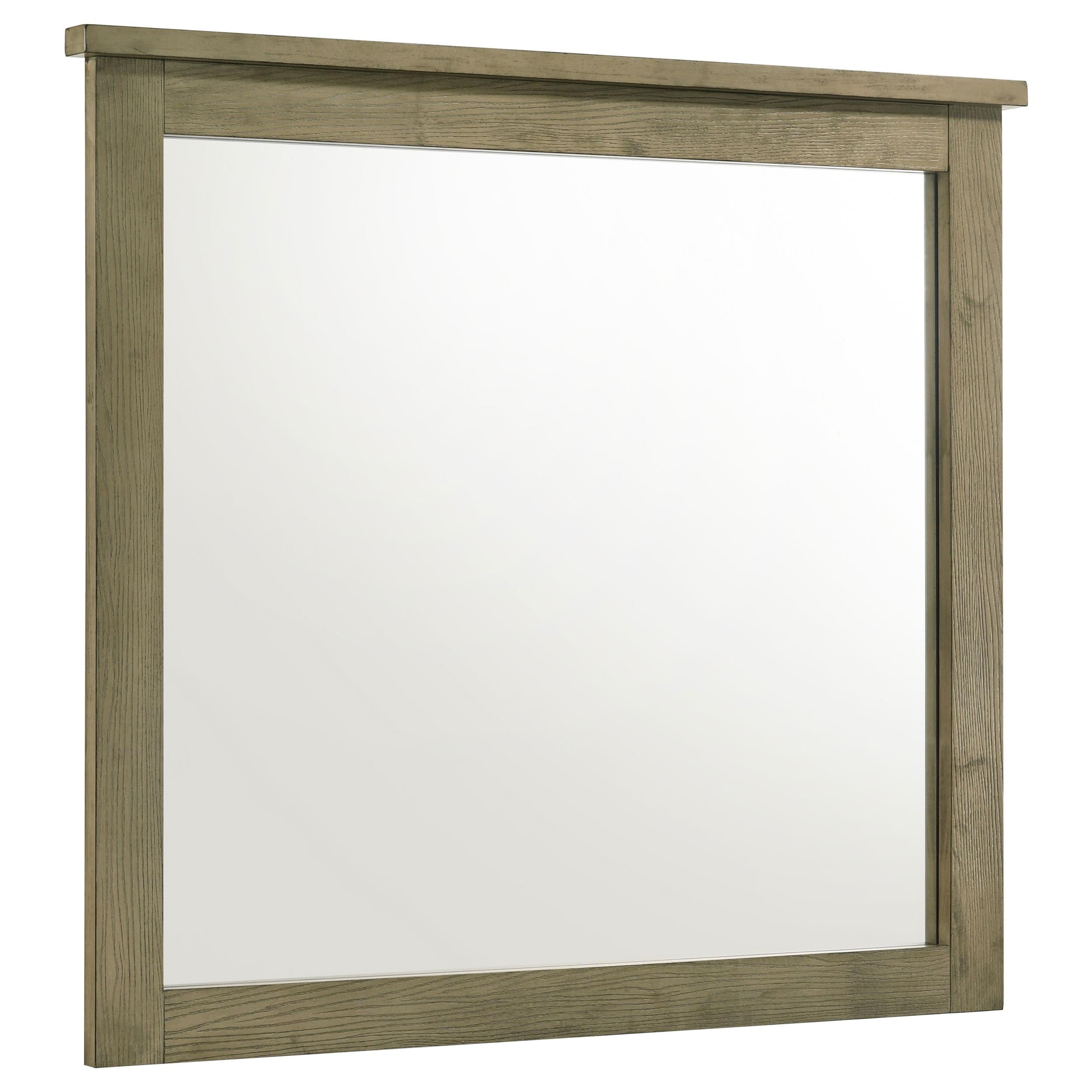  Coaster Furniture Hazlewood 207534 Dresser Mirror - Vineyard Oak IMAGE 2