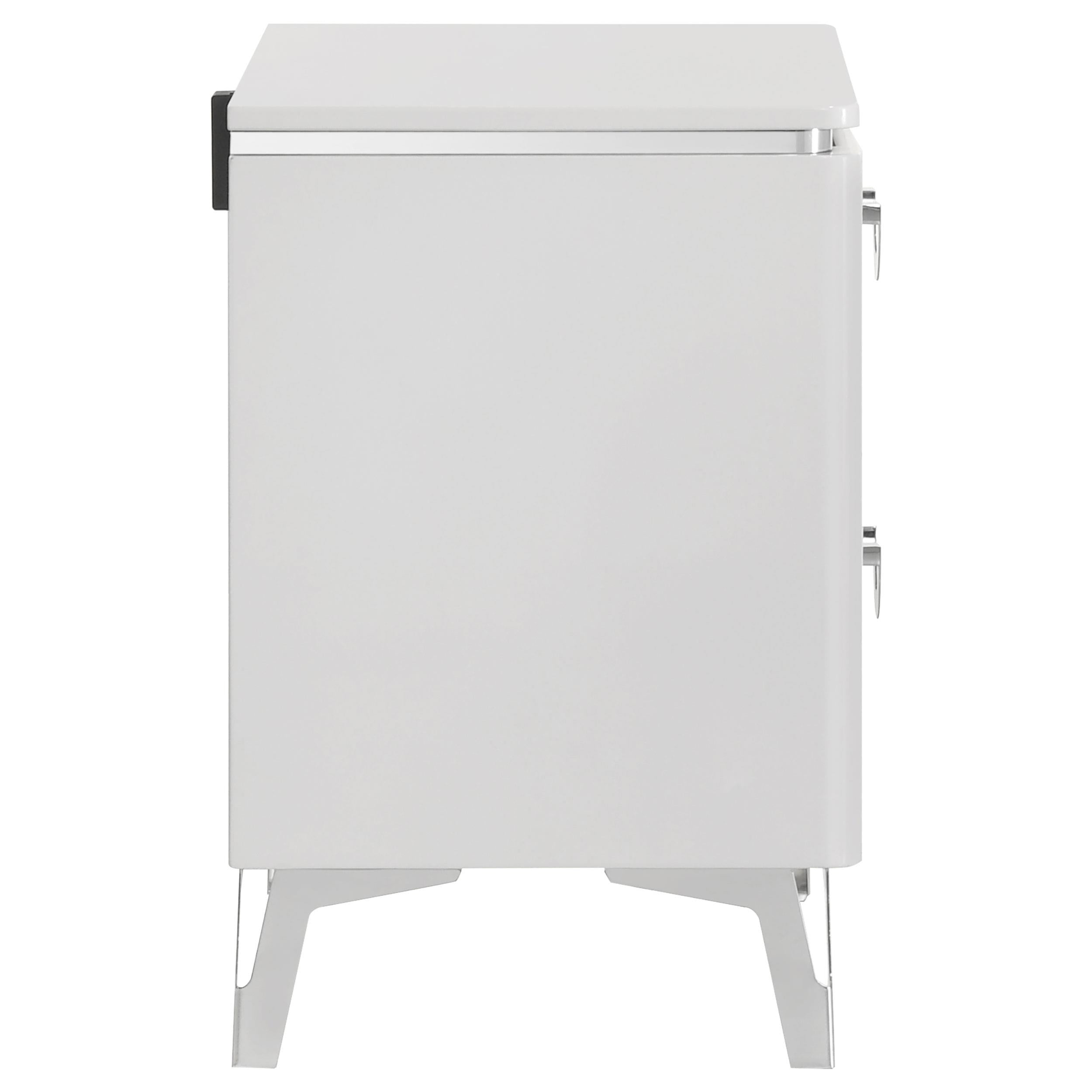  Coaster Furniture Cassia 215792 2-drawer Nightstand Bedside Table - White High Gloss IMAGE 5