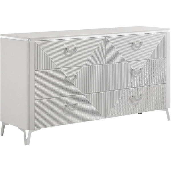 Coaster Furniture Cassia 215793 6-drawer Bedroom Dresser Cabinet - White High Gloss