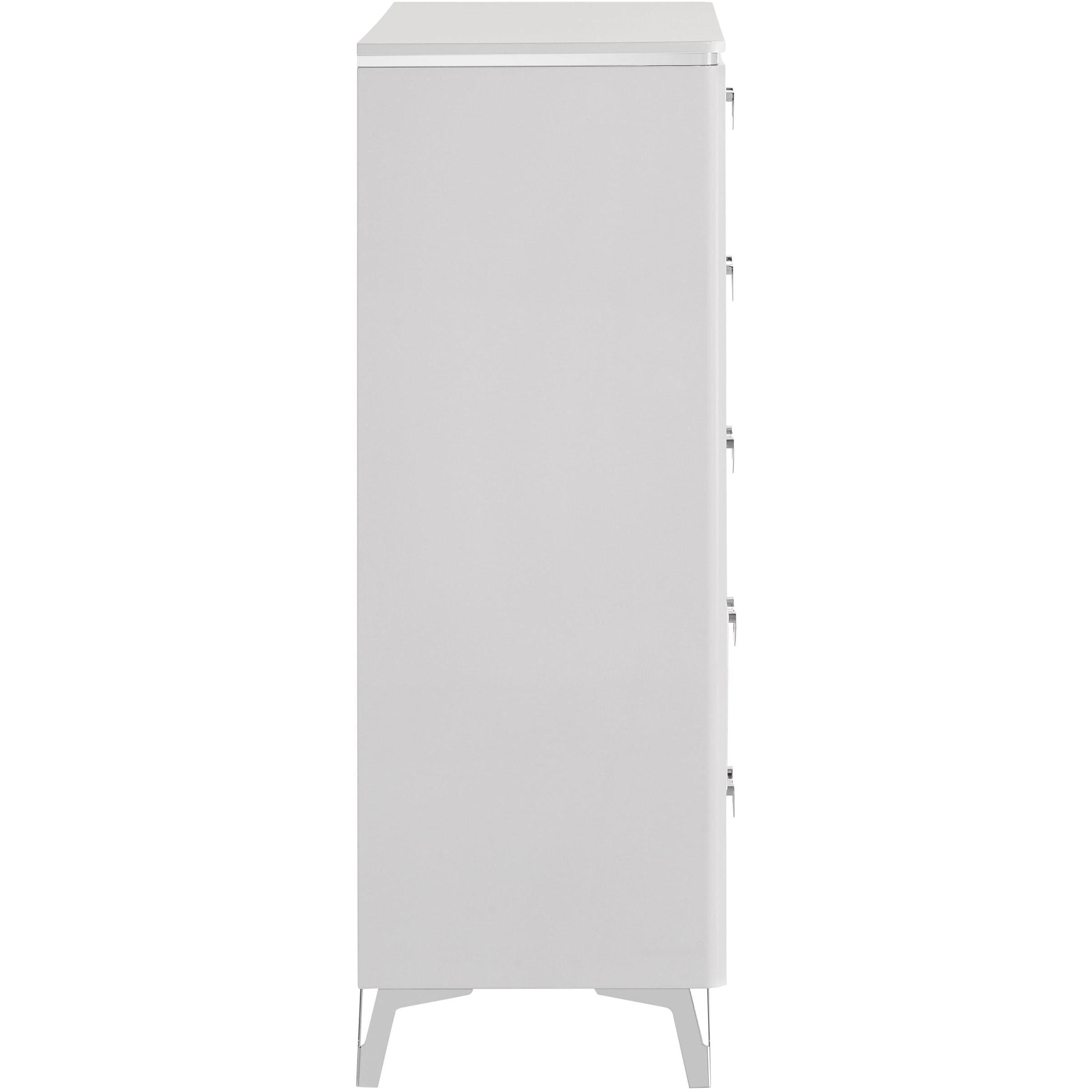 Coaster Furniture Cassia 215795 5-drawer Bedroom Chest - White High Gloss IMAGE 6