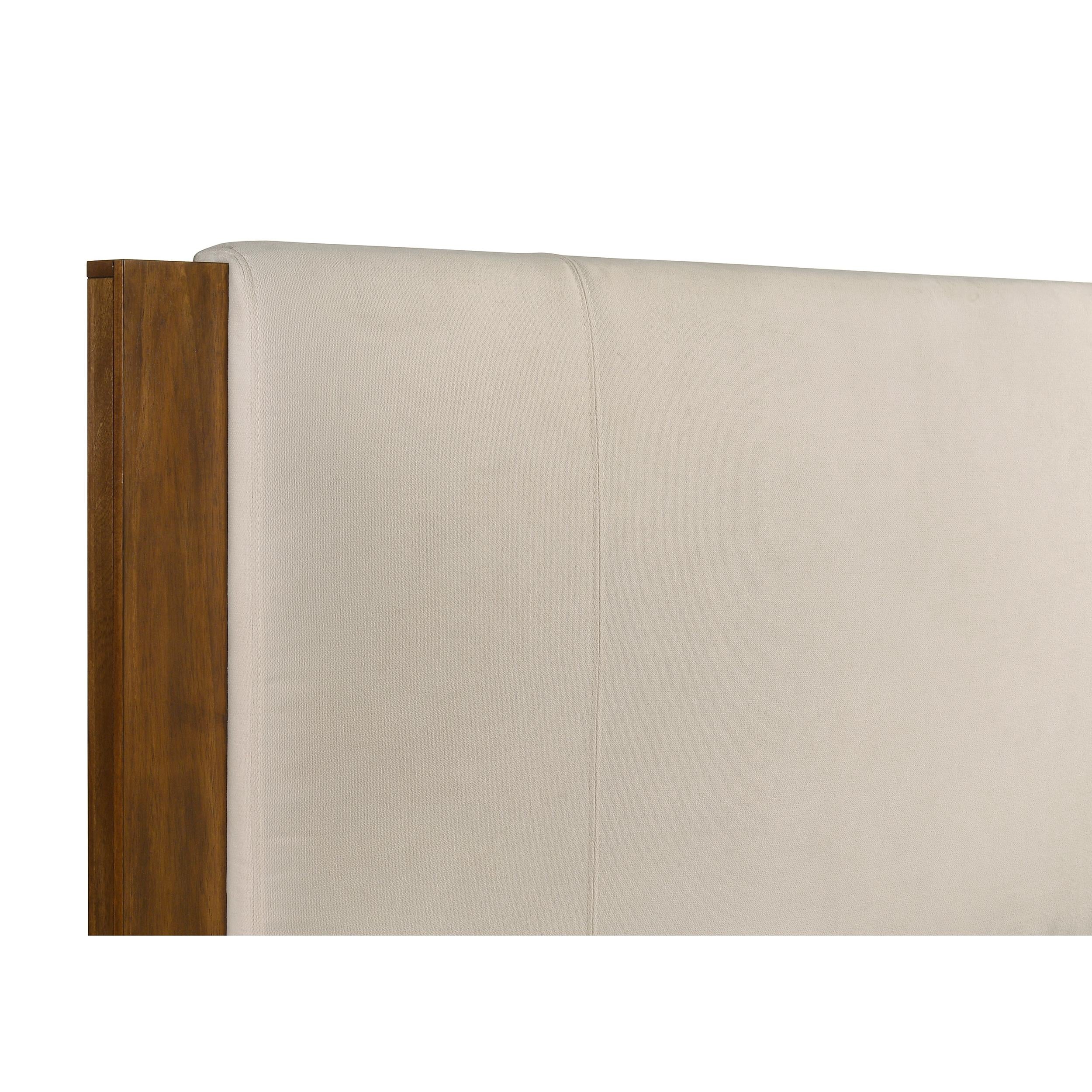  Coaster Furniture Adderley 215851KW California King Wood Panel Bed   - Cream/Warm Brown IMAGE 6