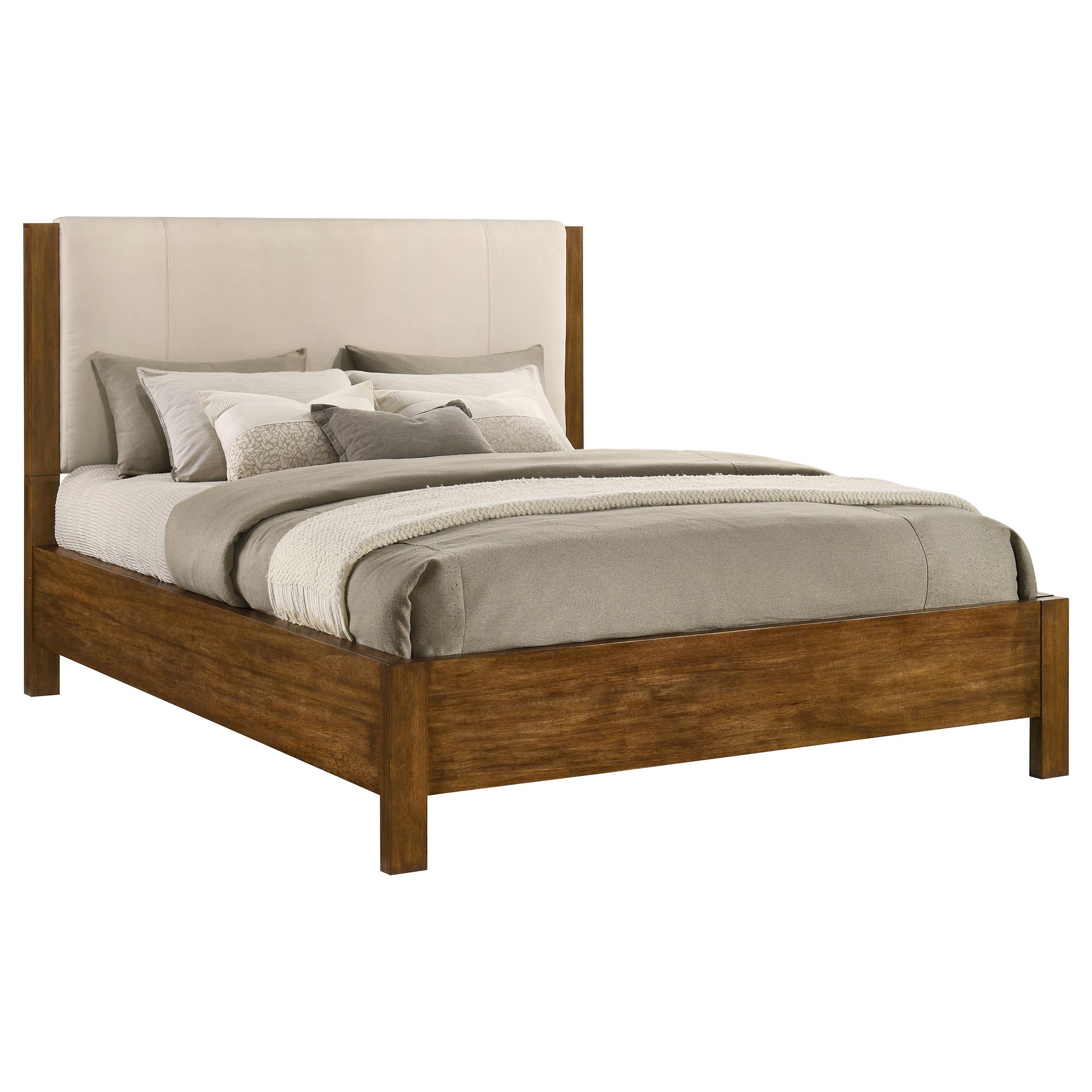  Coaster Furniture Adderley 215851KW California King Wood Panel Bed   - Cream/Warm Brown IMAGE 7