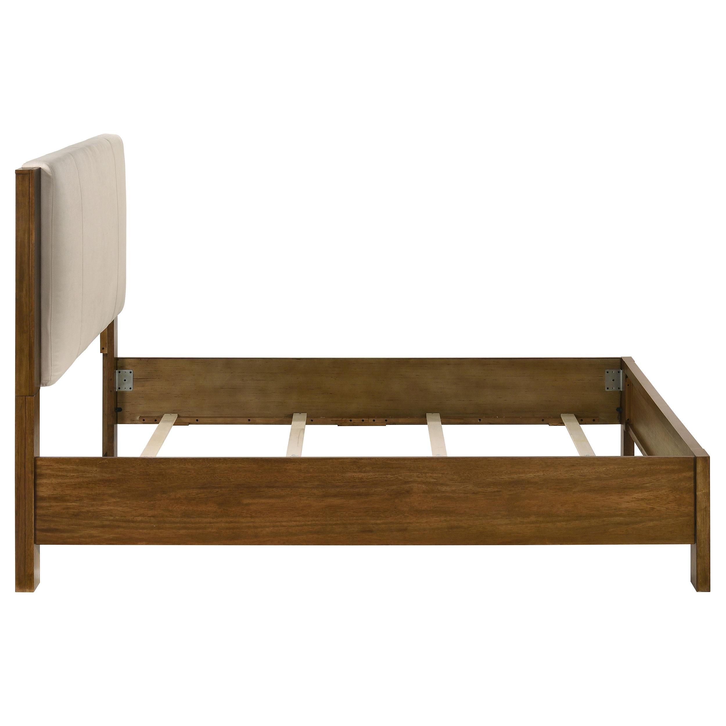  Coaster Furniture Adderley 215851Q Queen Wood Panel Bed   - Cream/Warm Brown IMAGE 6