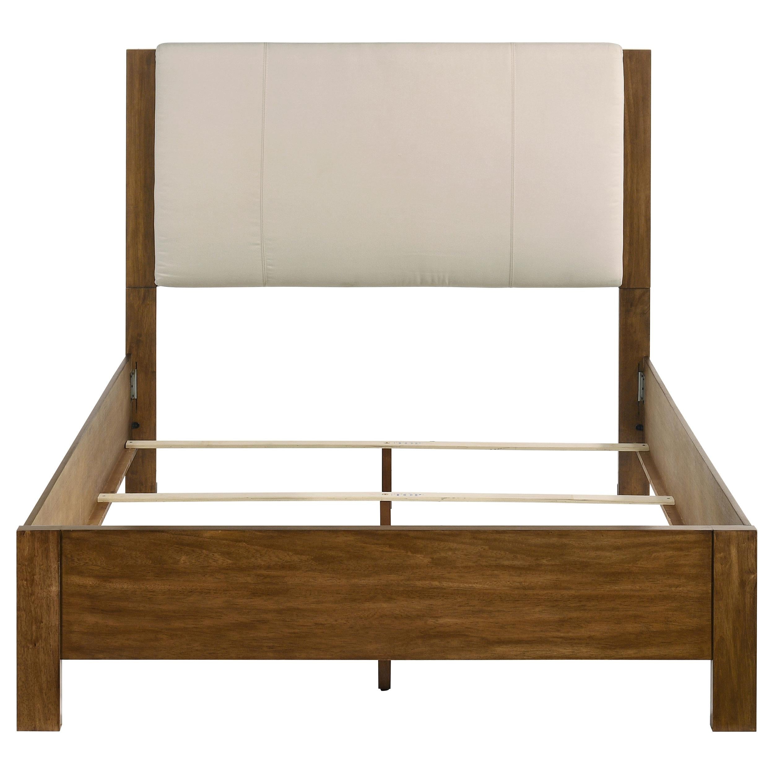  Coaster Furniture Adderley 215851Q Queen Wood Panel Bed   - Cream/Warm Brown IMAGE 8