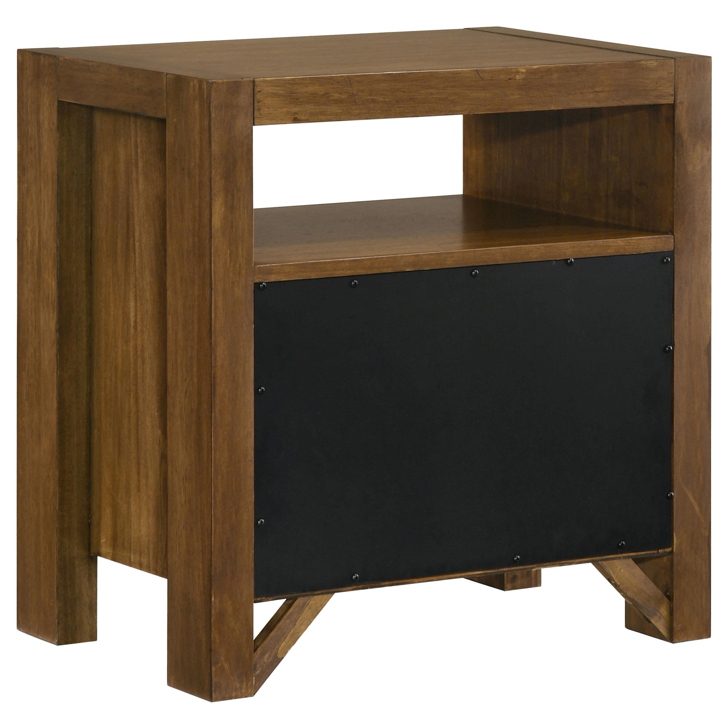  Coaster Furniture Adderley 215852 2-drawer Nightstand Bedside Table - Warm Brown IMAGE 8
