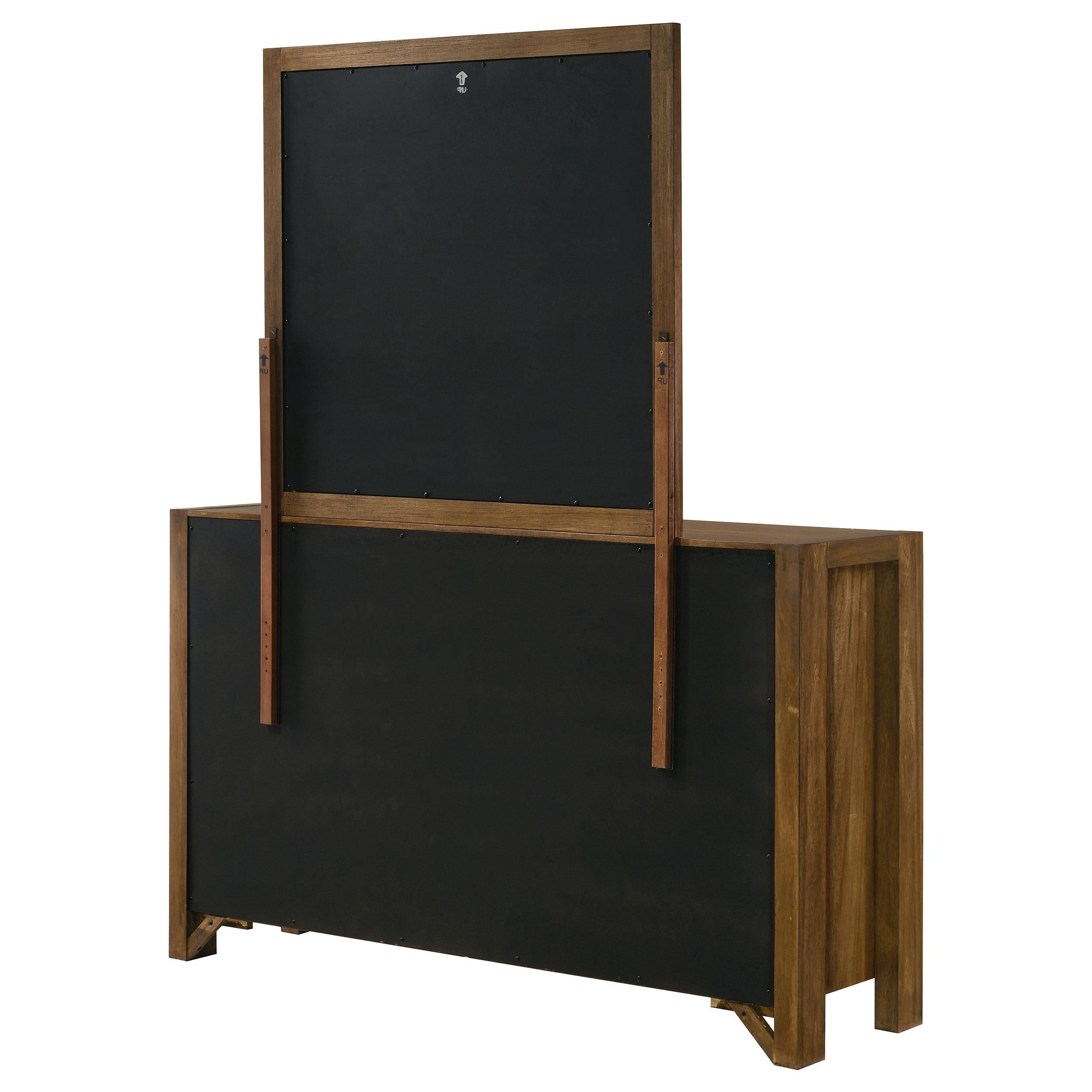  Coaster Furniture Adderley 215853M 8-drawer Bedroom Dresser and Mirror - Warm Brown IMAGE 10