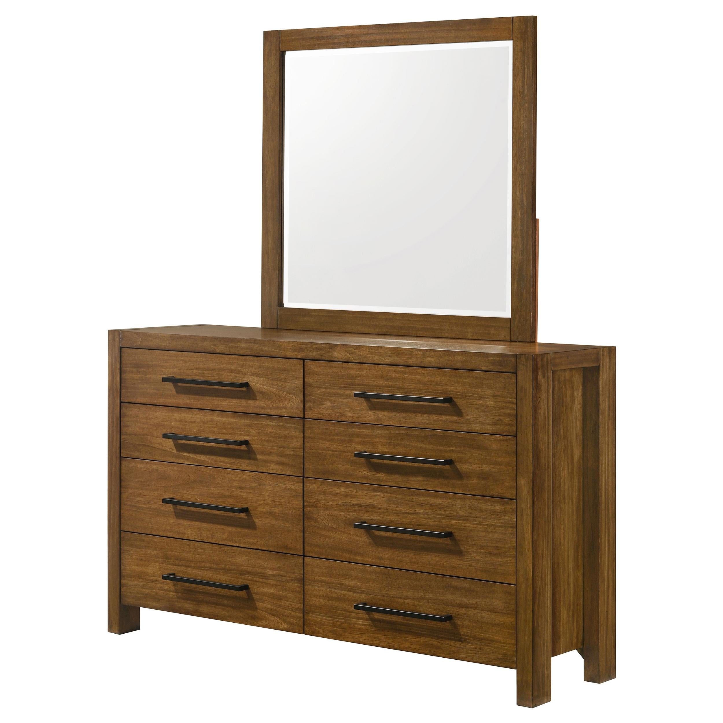  Coaster Furniture Adderley 215853M 8-drawer Bedroom Dresser and Mirror - Warm Brown IMAGE 11