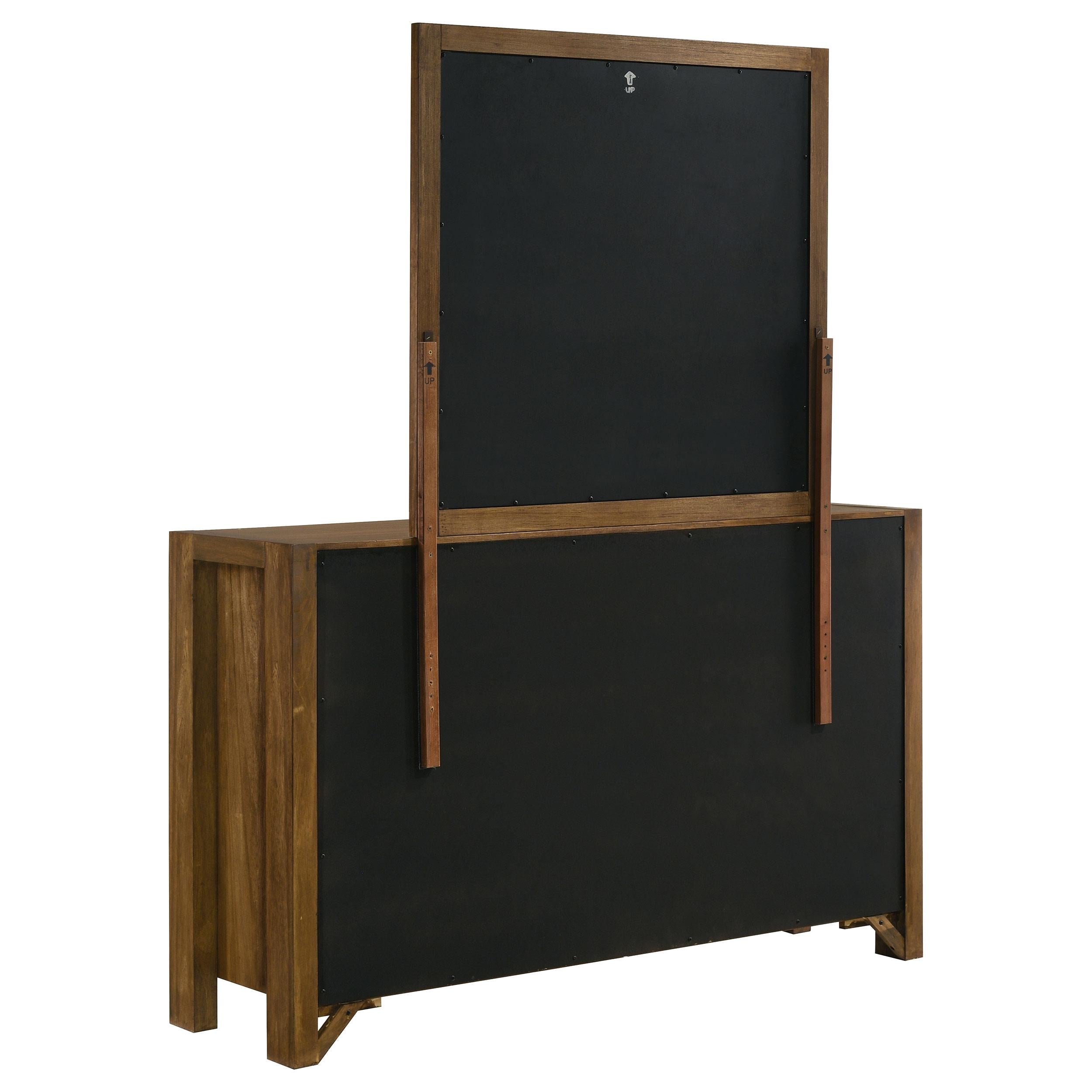  Coaster Furniture Adderley 215853M 8-drawer Bedroom Dresser and Mirror - Warm Brown IMAGE 5