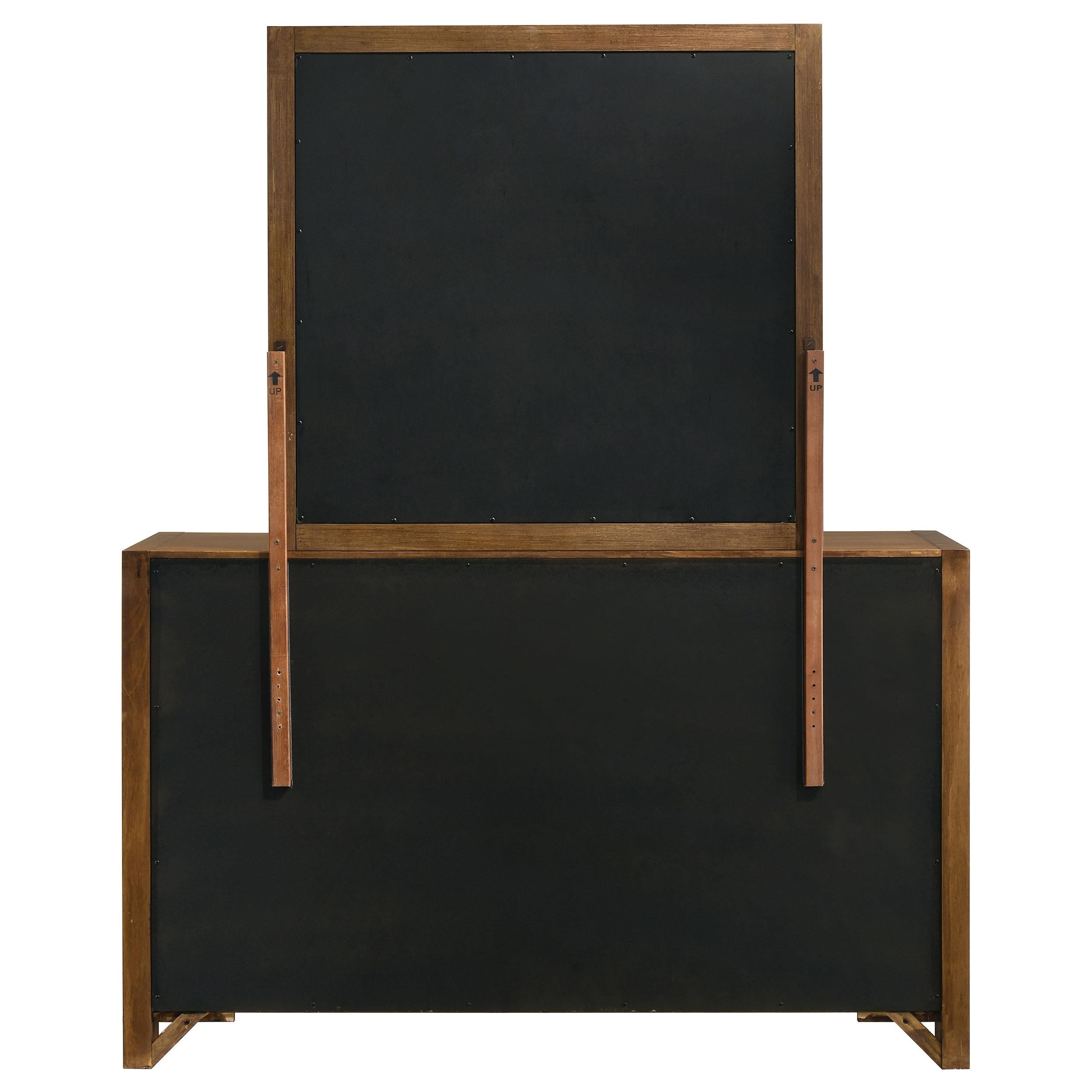  Coaster Furniture Adderley 215853M 8-drawer Bedroom Dresser and Mirror - Warm Brown IMAGE 7