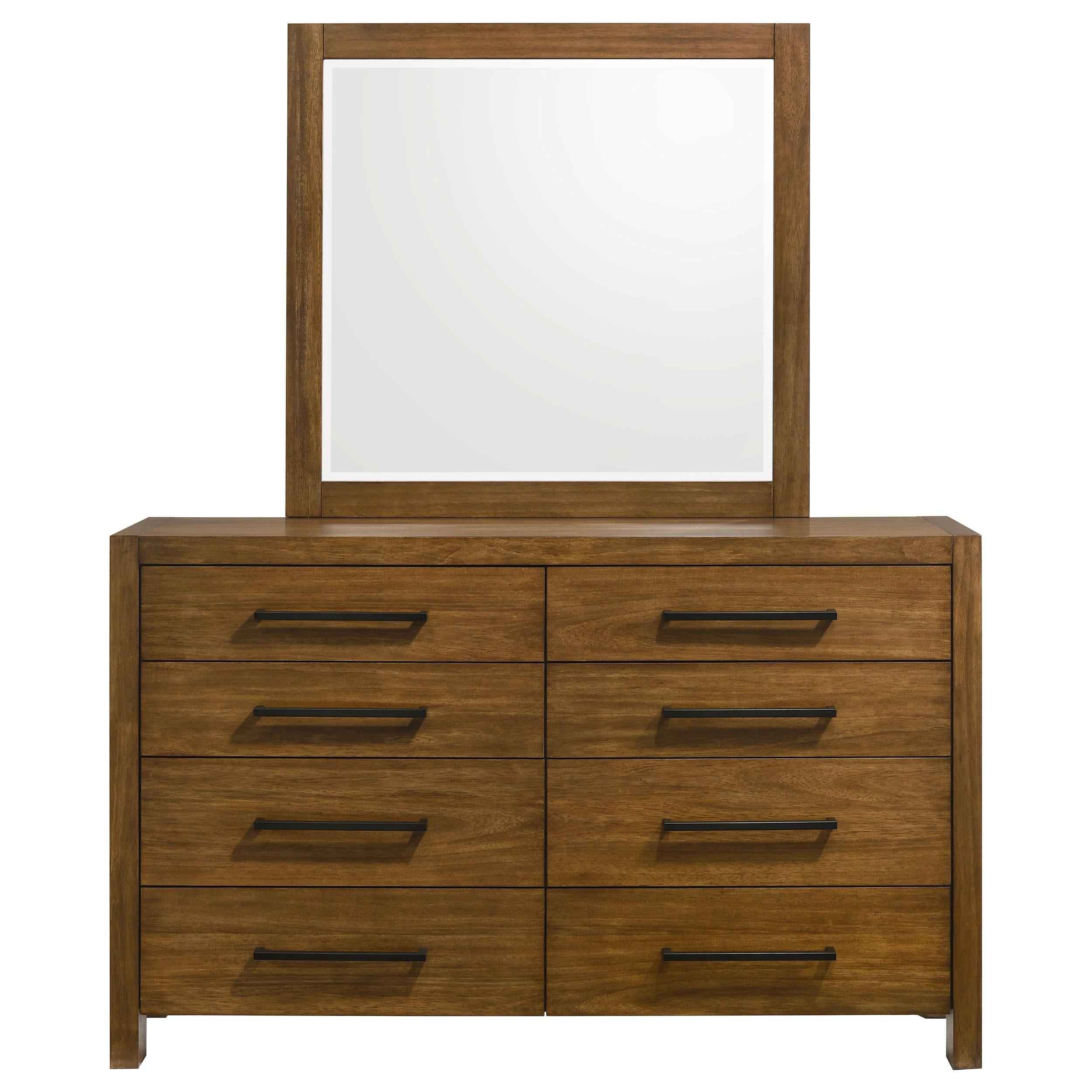  Coaster Furniture Adderley 215853M 8-drawer Bedroom Dresser and Mirror - Warm Brown IMAGE 9