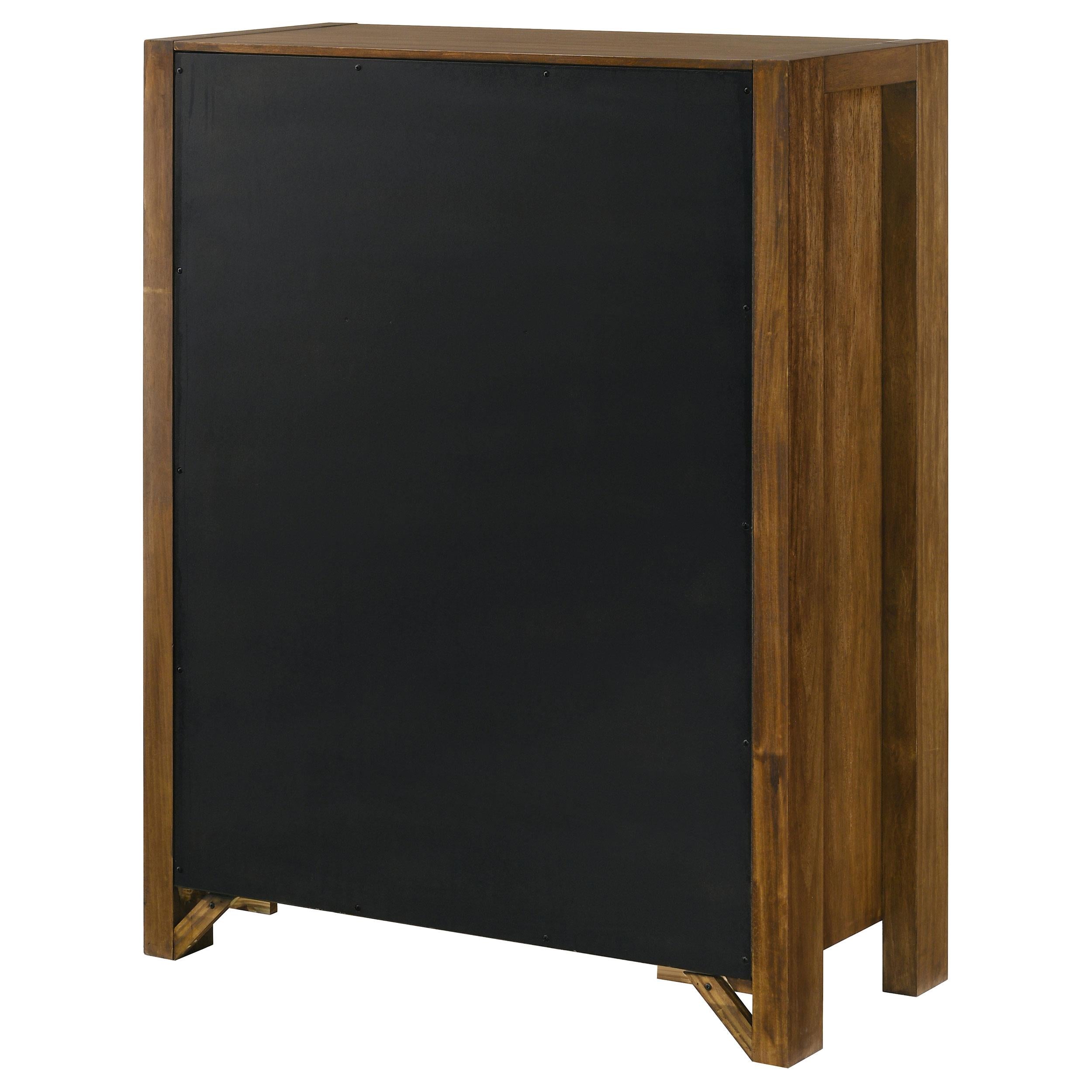  Coaster Furniture Adderley 215855 5-drawer Bedroom Chest - Warm Brown IMAGE 11