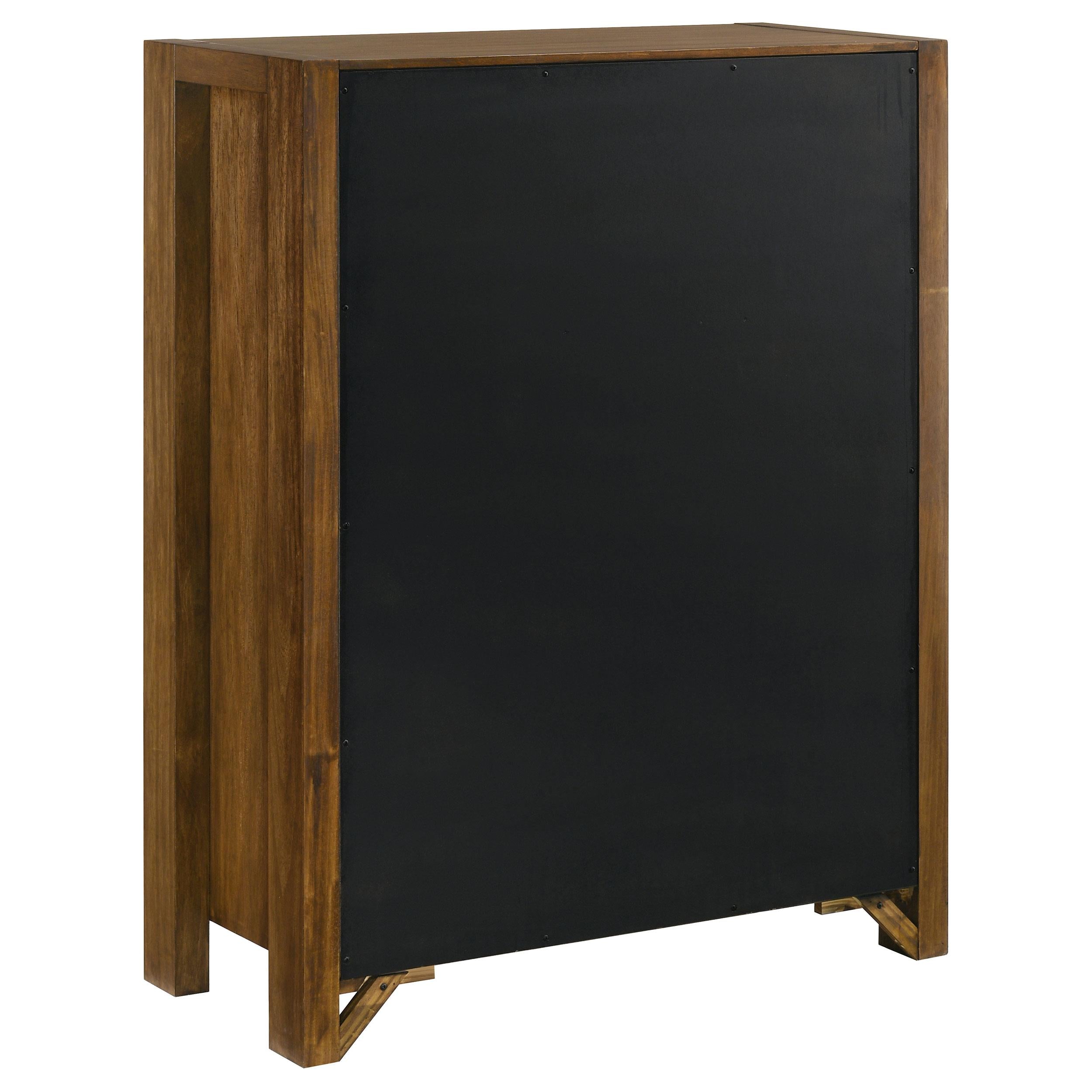 Coaster Furniture Adderley 215855 5-drawer Bedroom Chest - Warm Brown IMAGE 9