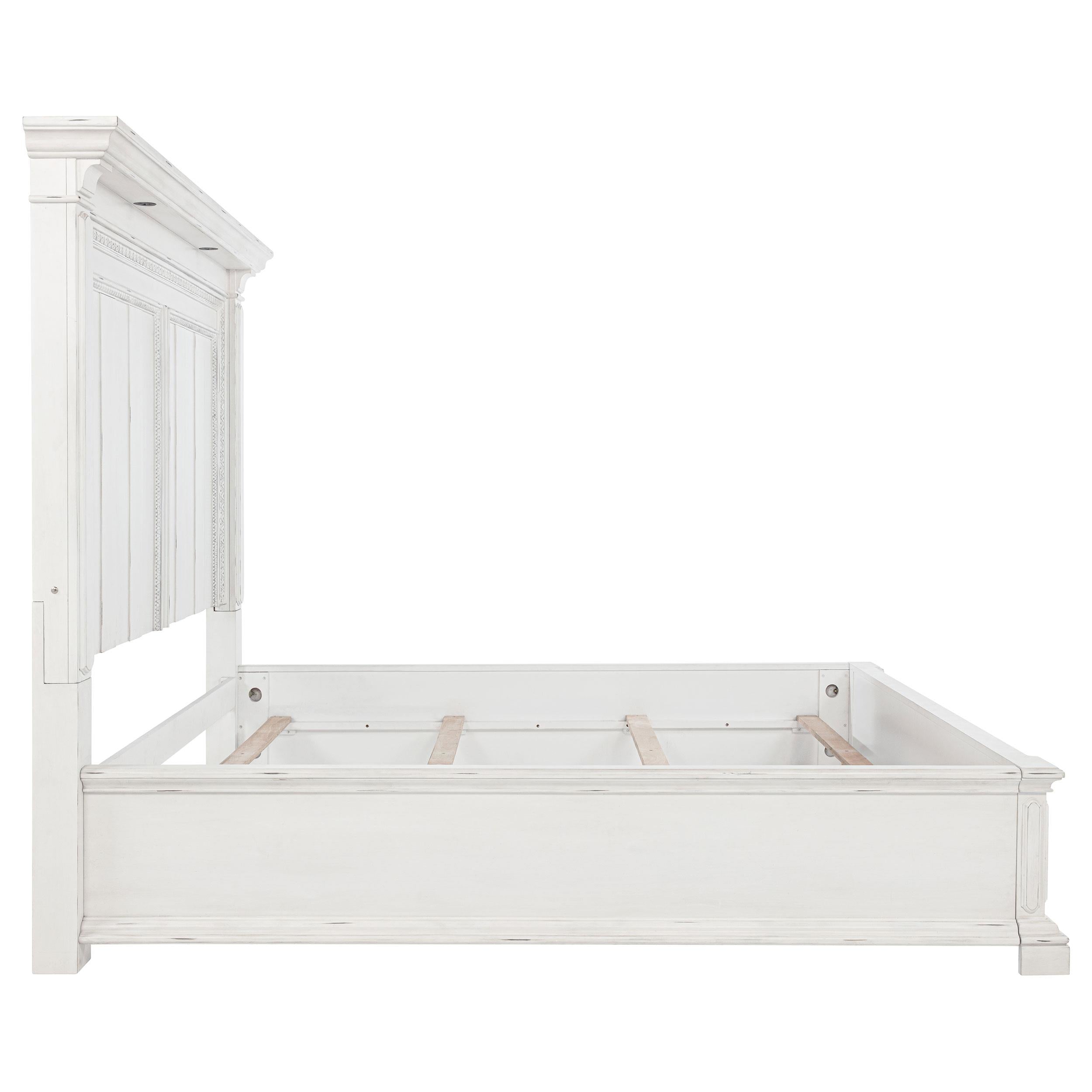  Coaster Furniture McKinney 215871KW California King LED Light Panel Bed - Vintage White IMAGE 7