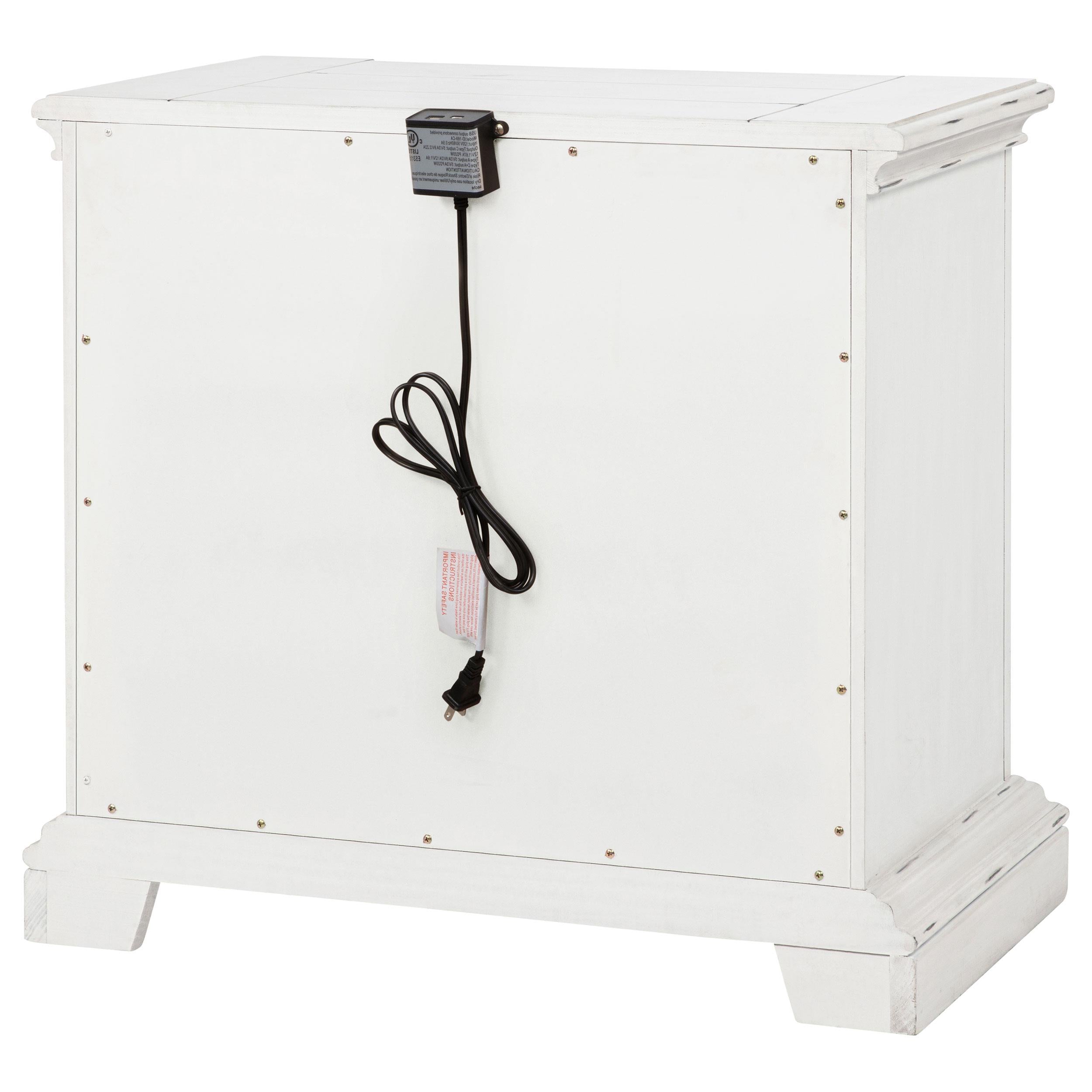  Coaster Furniture McKinney 215872 2-drawer Nightstand with Dual USB - Vintage White IMAGE 11