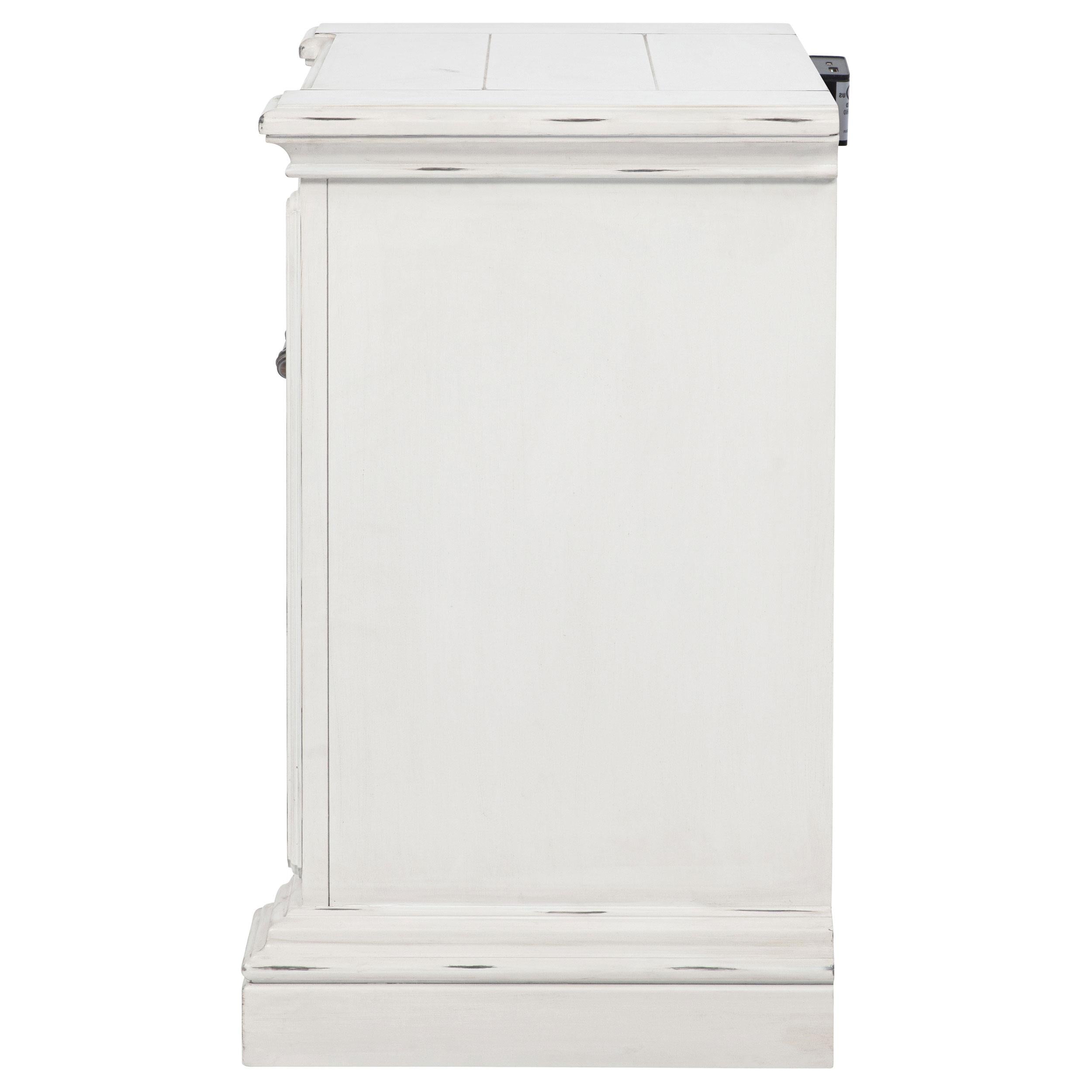  Coaster Furniture McKinney 215872 2-drawer Nightstand with Dual USB - Vintage White IMAGE 2