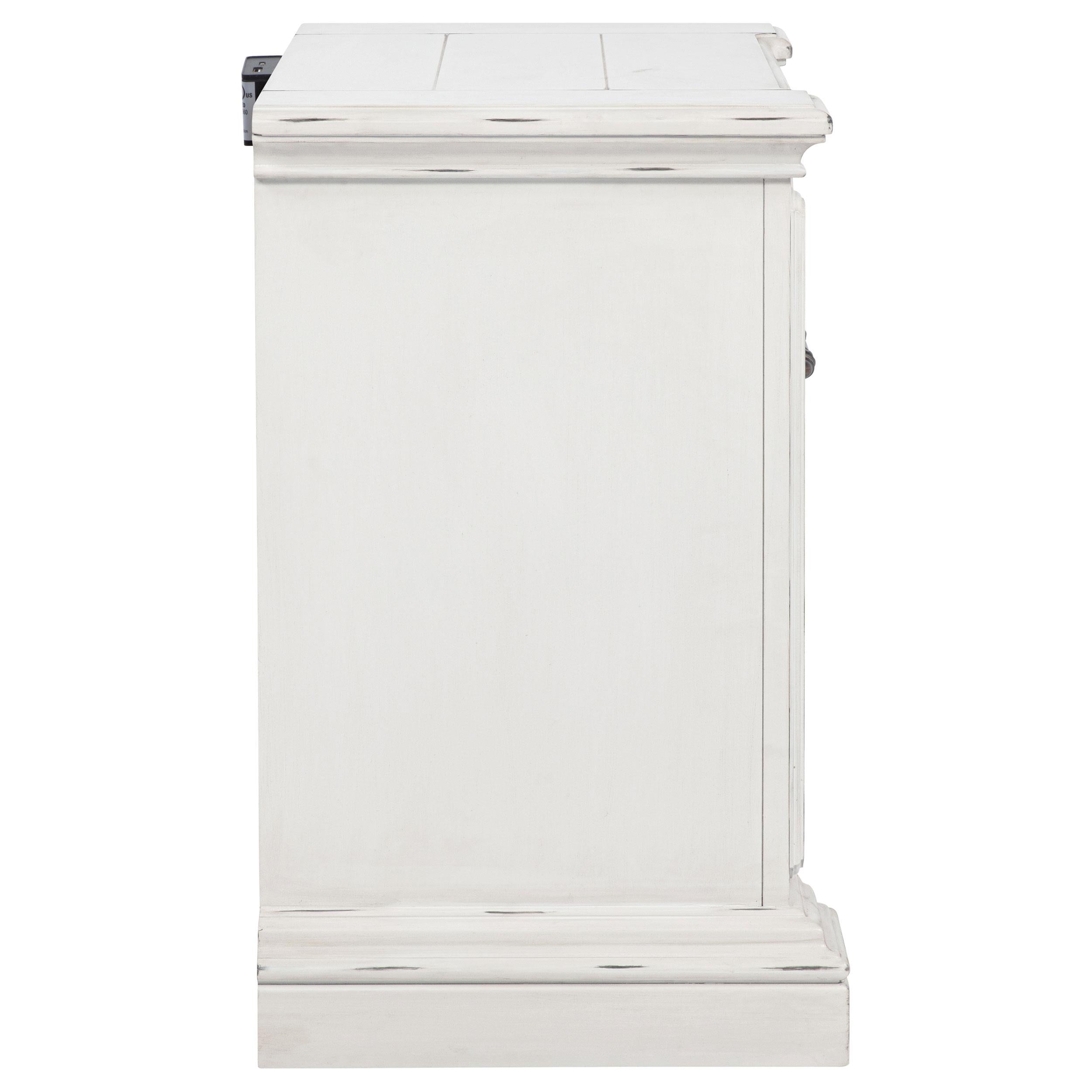  Coaster Furniture McKinney 215872 2-drawer Nightstand with Dual USB - Vintage White IMAGE 3