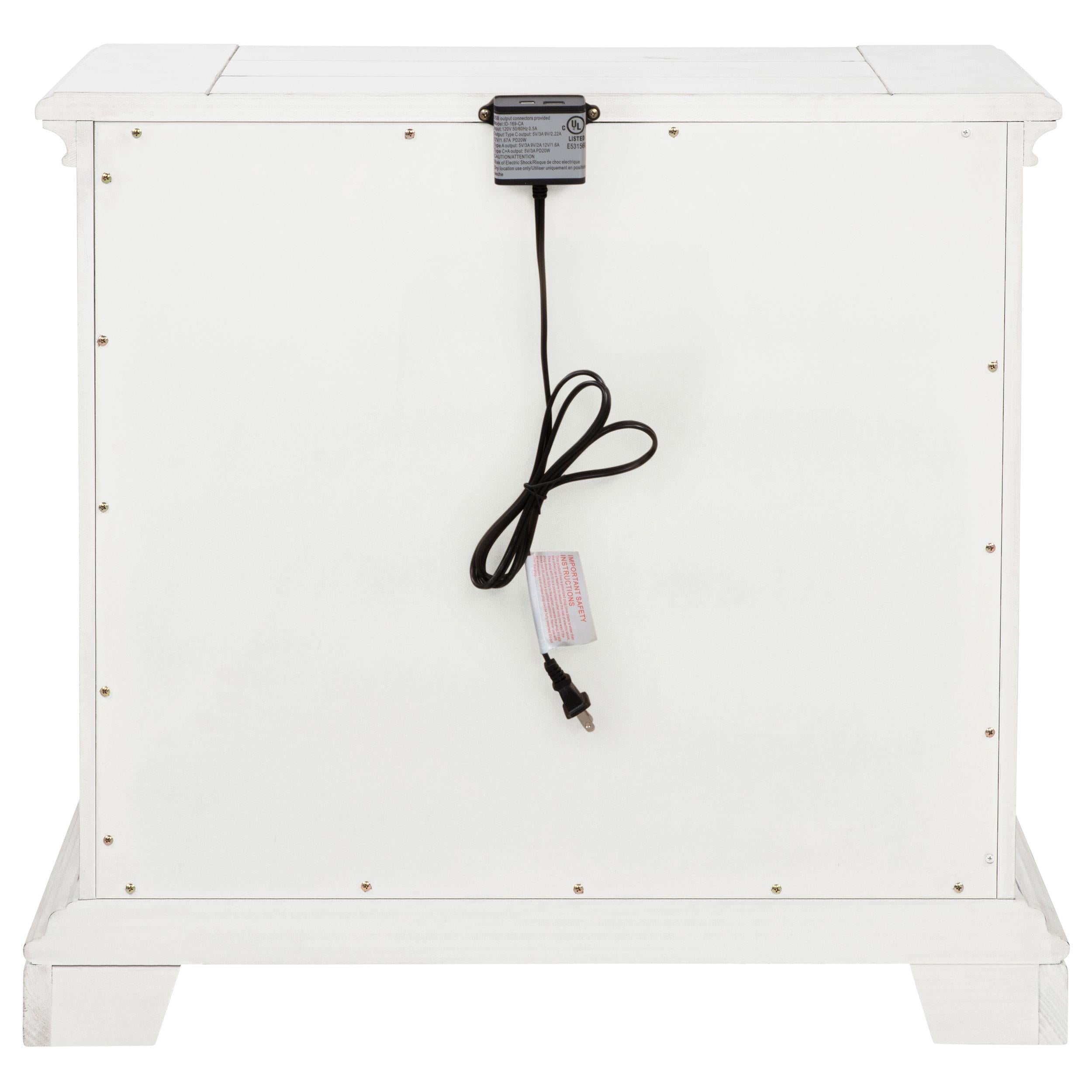  Coaster Furniture McKinney 215872 2-drawer Nightstand with Dual USB - Vintage White IMAGE 8