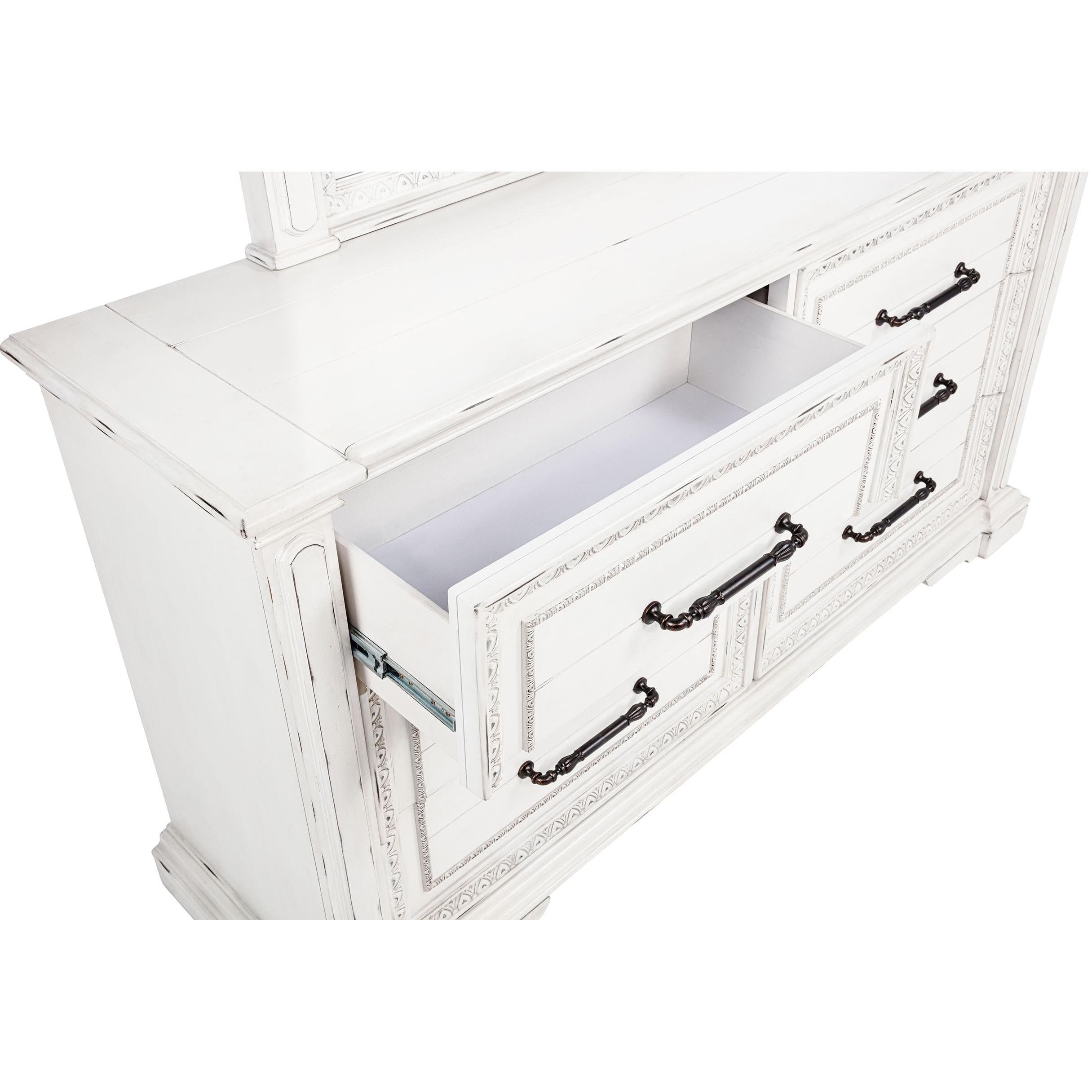  Coaster Furniture McKinney 215873 6-drawer Bedroom Dresser Cabinet - Vintage White IMAGE 10