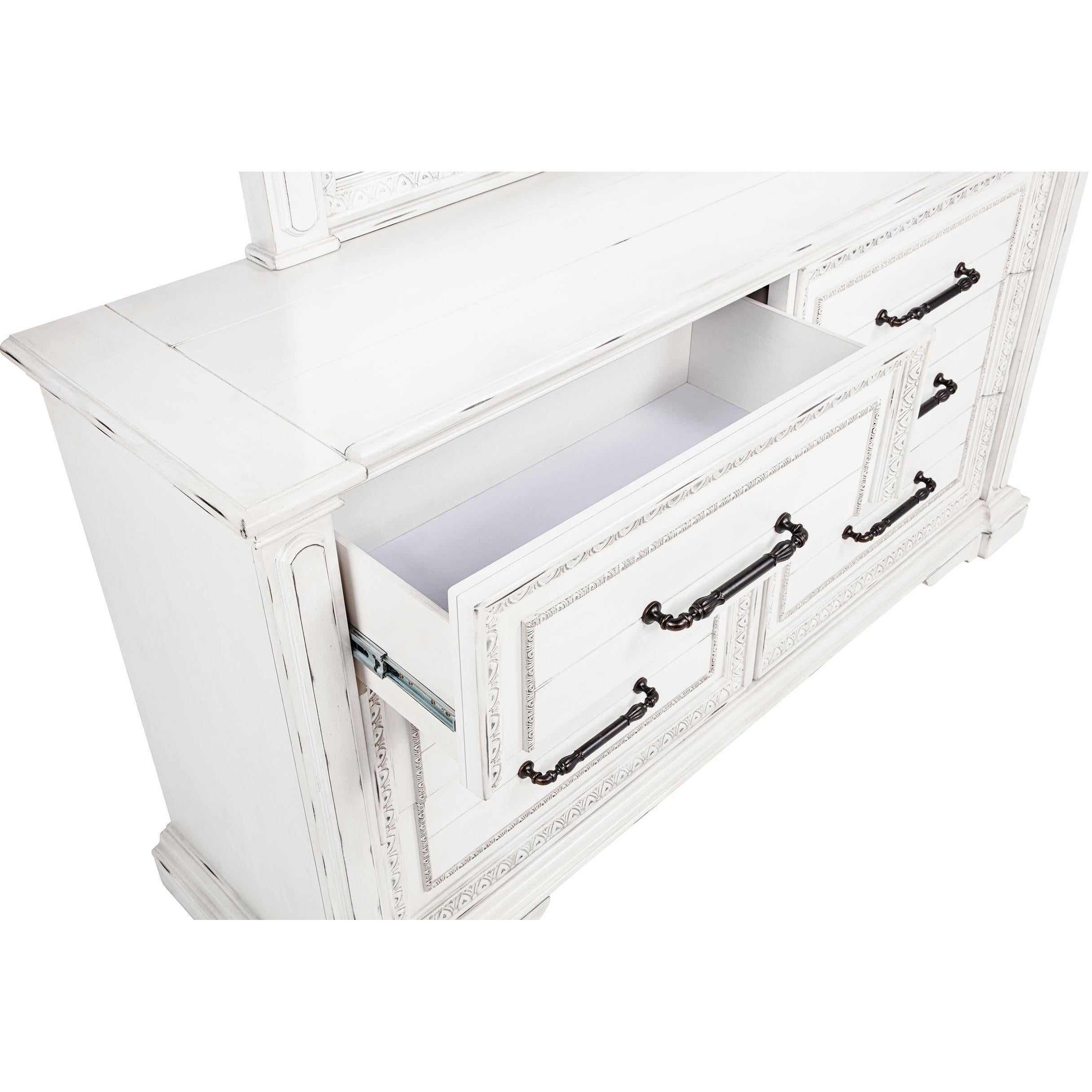  Coaster Furniture McKinney 215873M 6-drawer Bedroom Dresser with Mirror - Vintage White IMAGE 11
