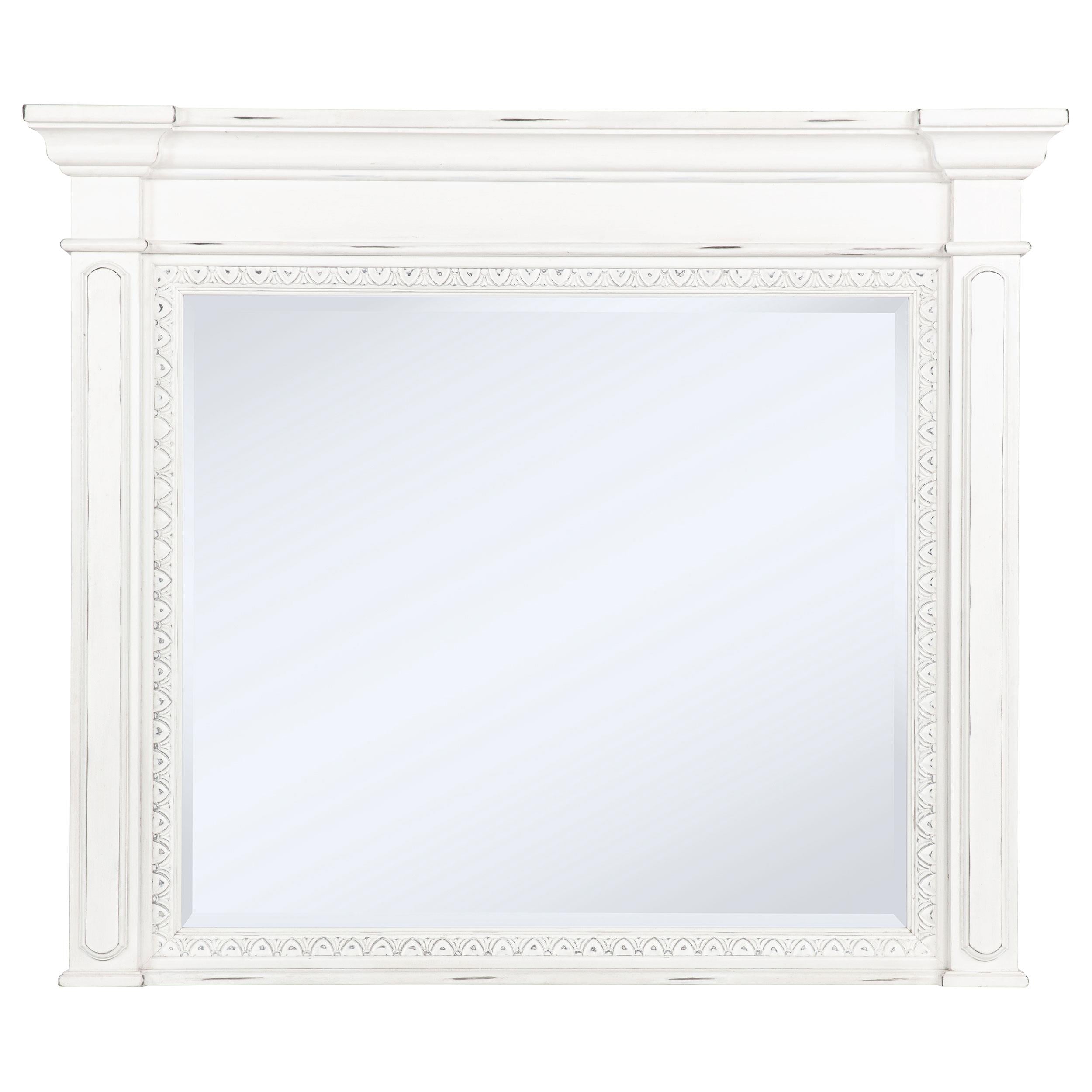 Coaster Furniture McKinney 215874 Dresser Mirror - Vintage White IMAGE 3