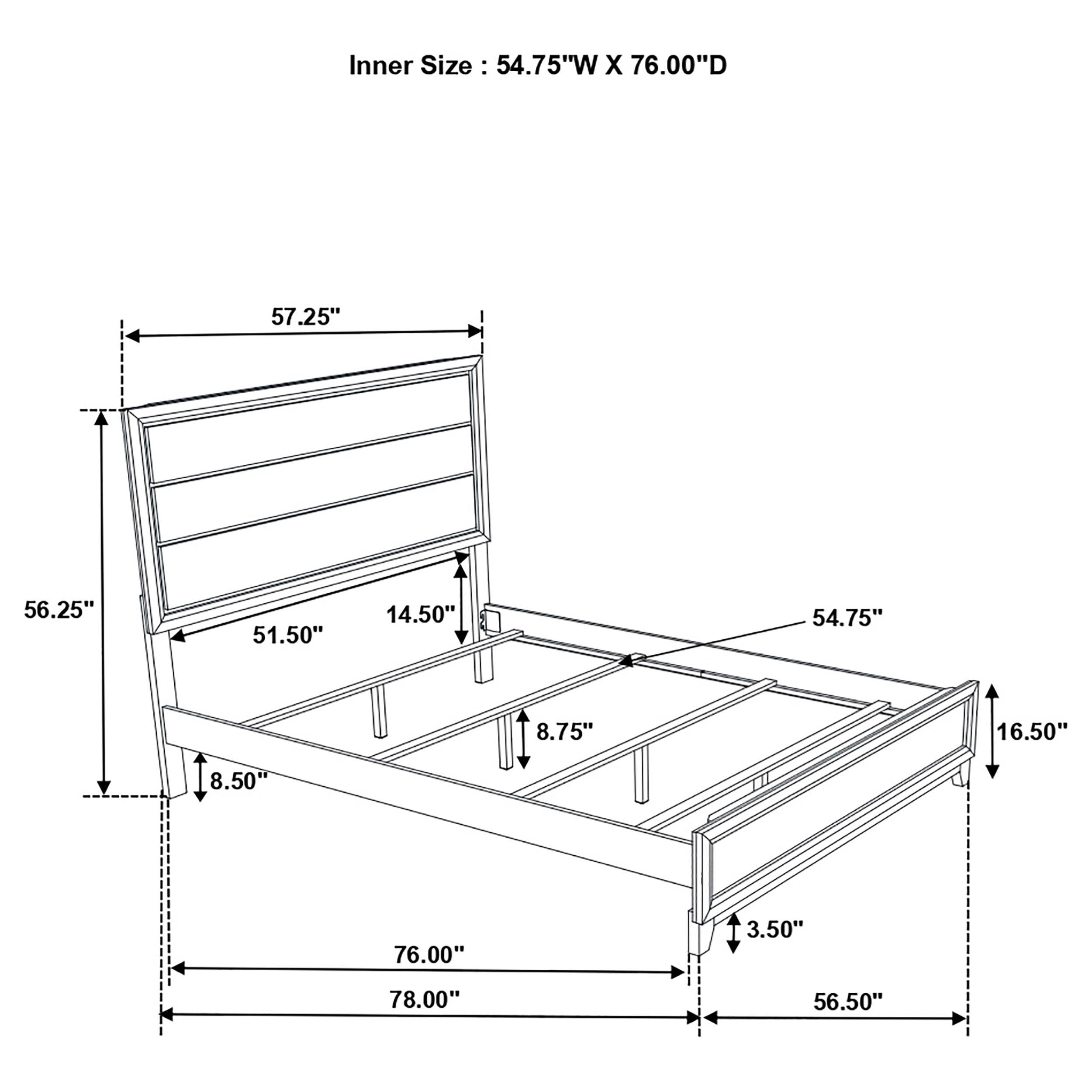  Coaster Furniture Valen 215911F Wood Full Panel Bed - Light Taupe IMAGE 10