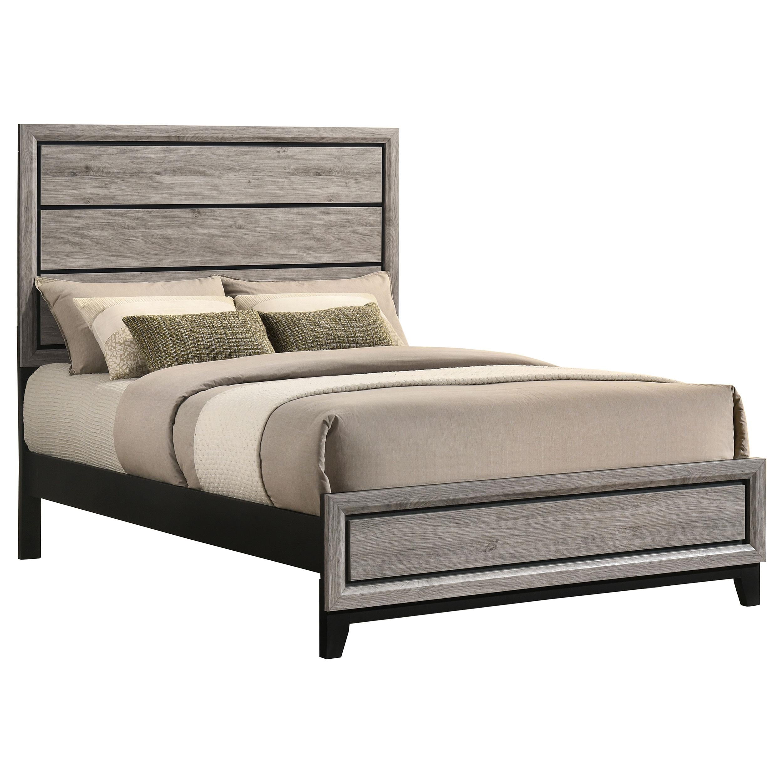  Coaster Furniture Valen 215911F Wood Full Panel Bed - Light Taupe IMAGE 6