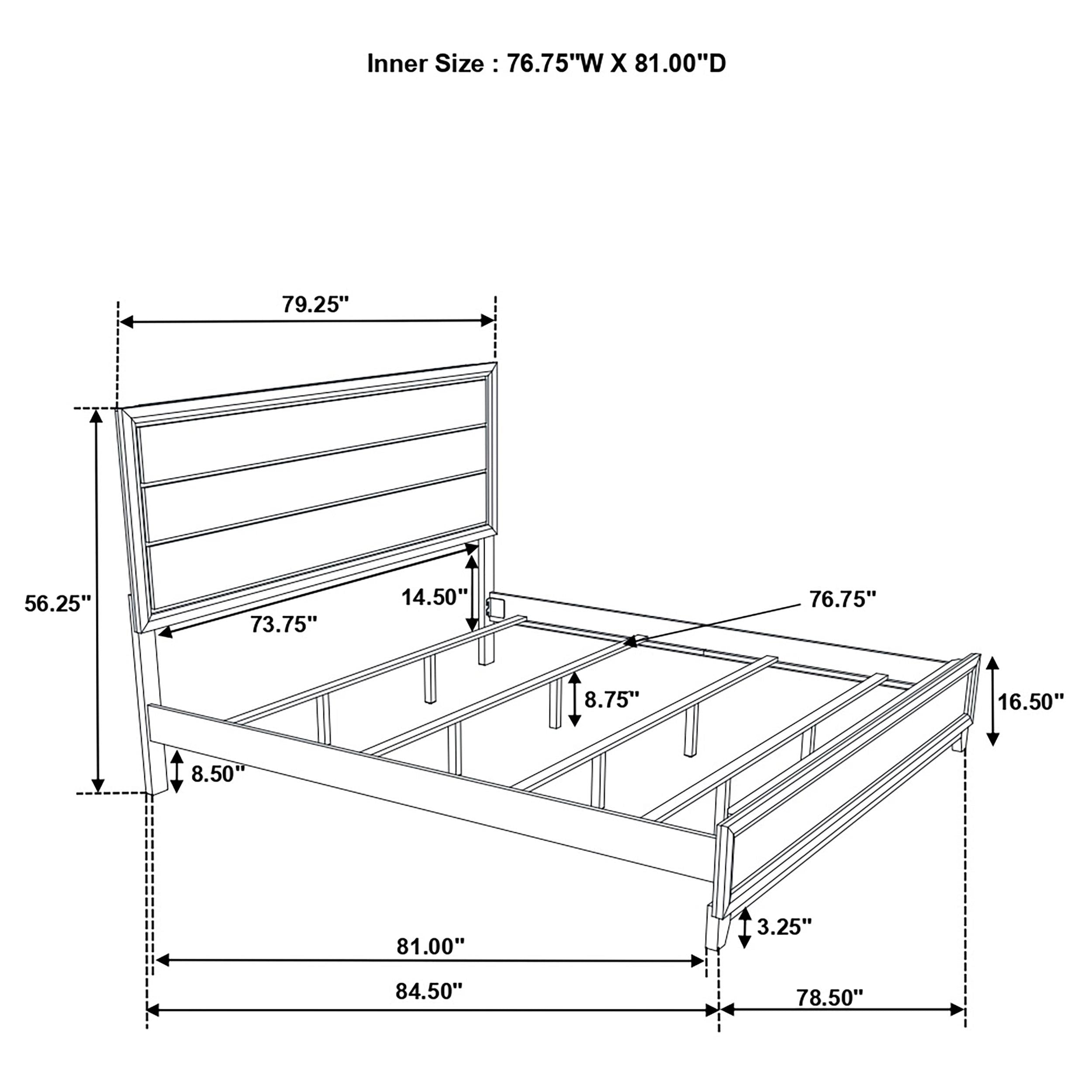  Coaster Furniture Valen 215911KE Wood Eastern King Panel Bed - Light Taupe IMAGE 10