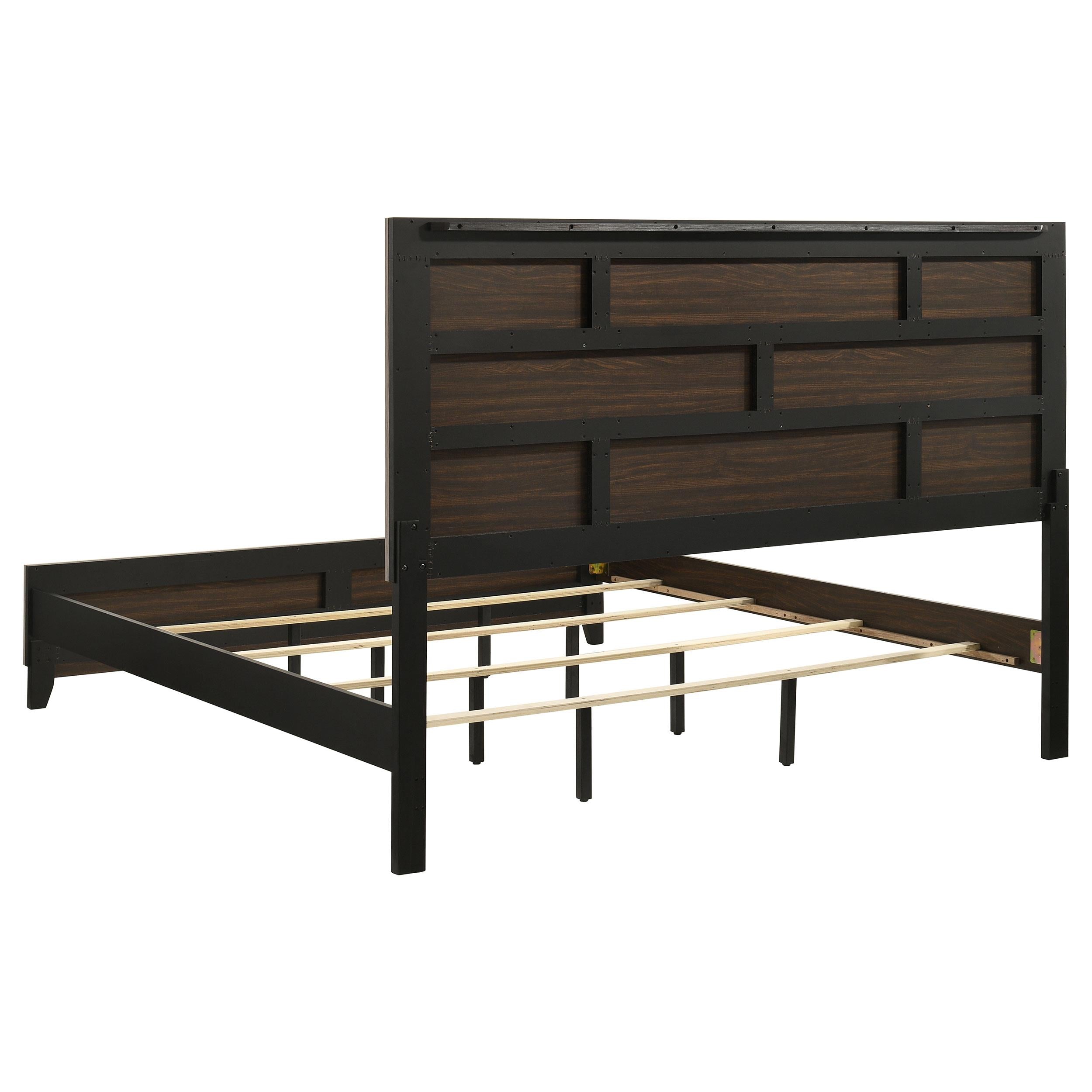  Coaster Furniture Valen 215911KE Wood Eastern King Panel Bed - Light Taupe IMAGE 5