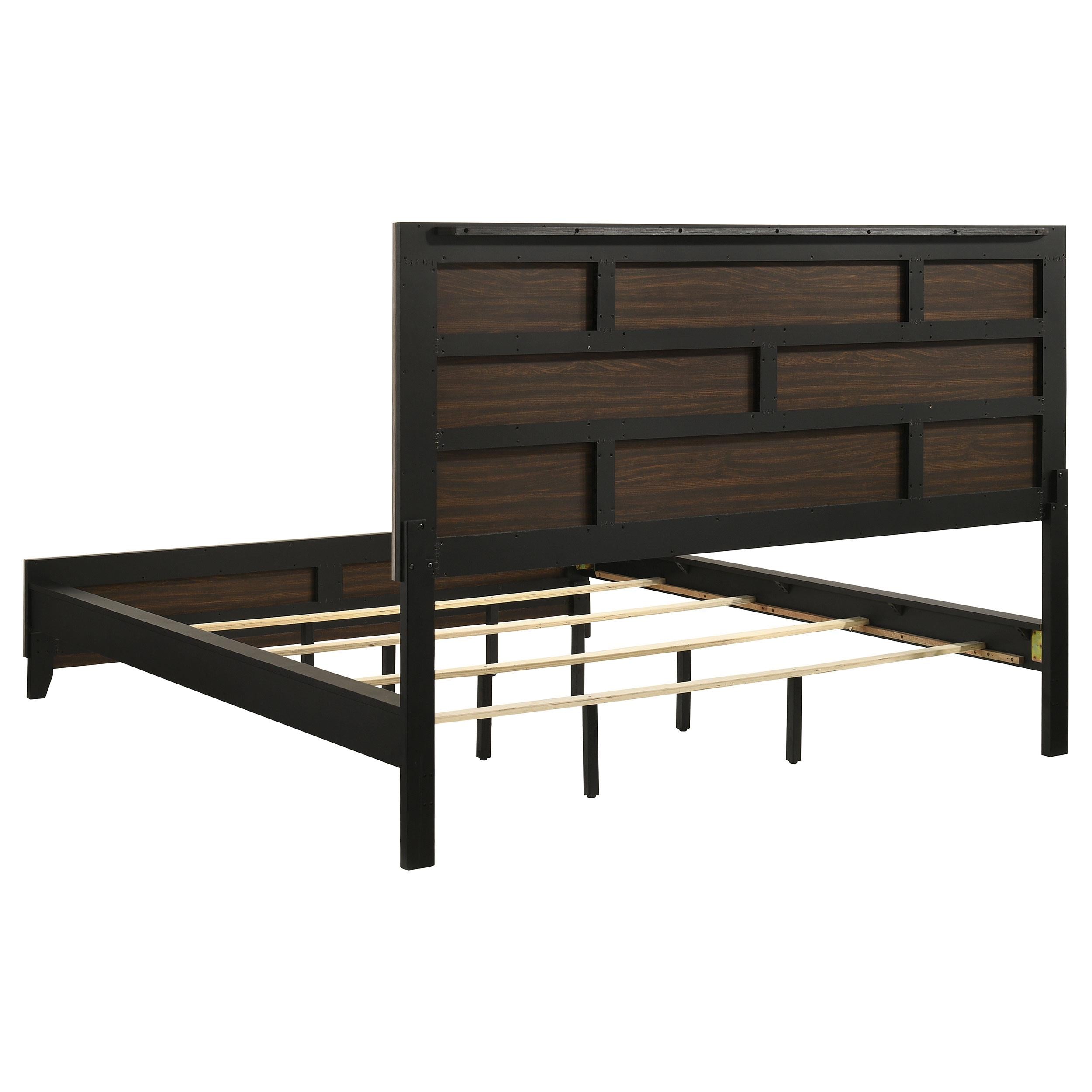  Coaster Furniture Valen 215911KW Wood California King Panel Bed - Light Taupe IMAGE 5