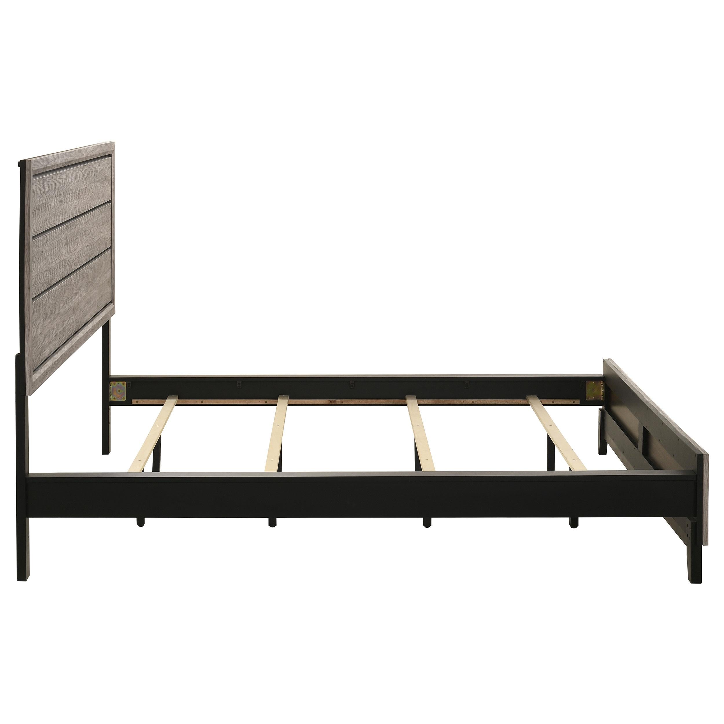  Coaster Furniture Valen 215911KW Wood California King Panel Bed - Light Taupe IMAGE 7