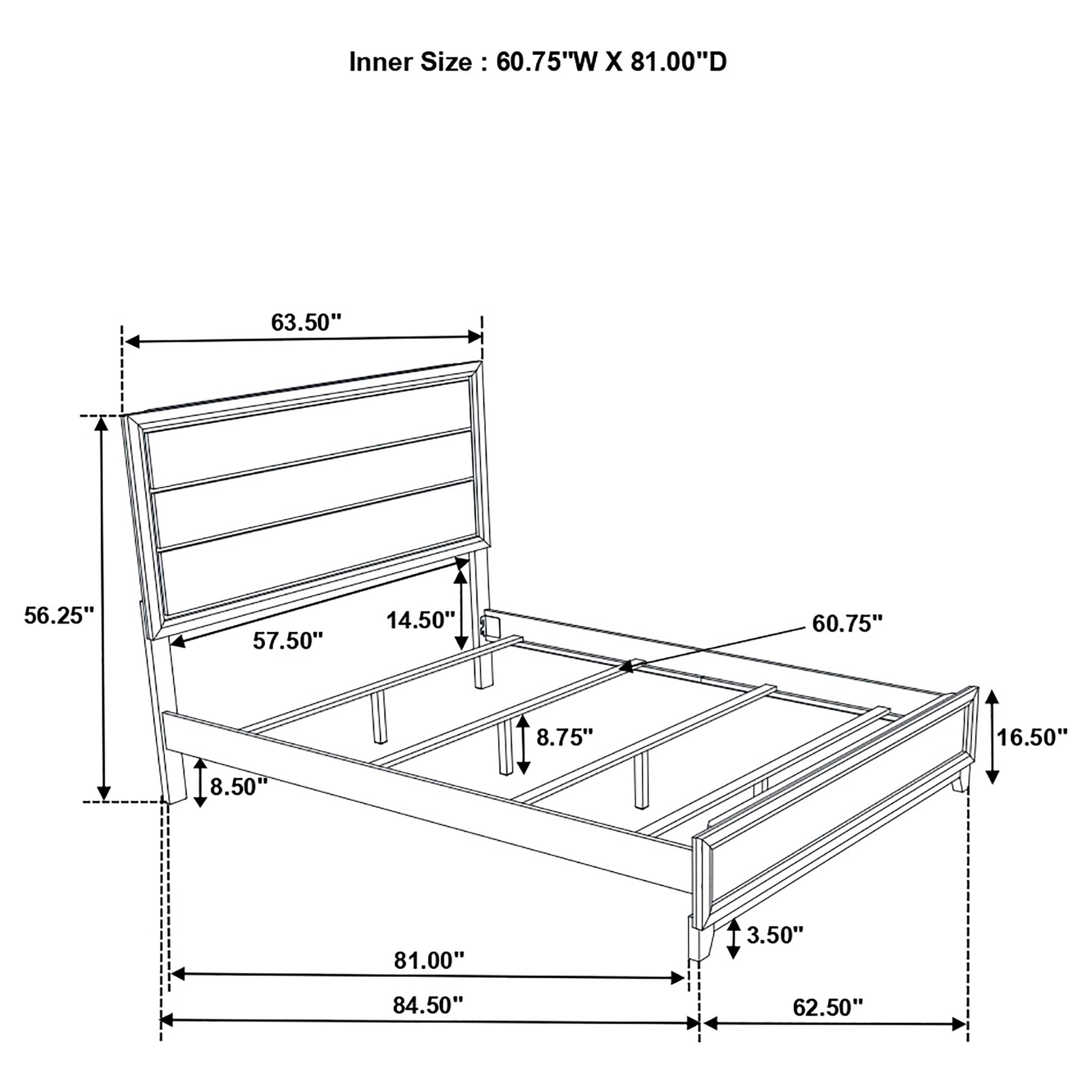 Coaster Furniture Valen 215911Q Wood Queen Panel Bed - Light Taupe IMAGE 10